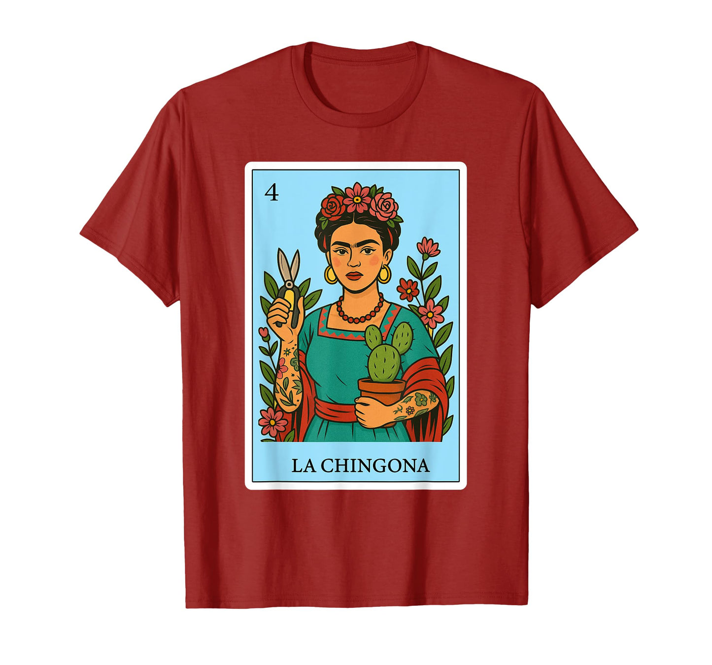 La Chingona Jardinera Spanish-Mexican Bingo Gifts for Women T-Shirt