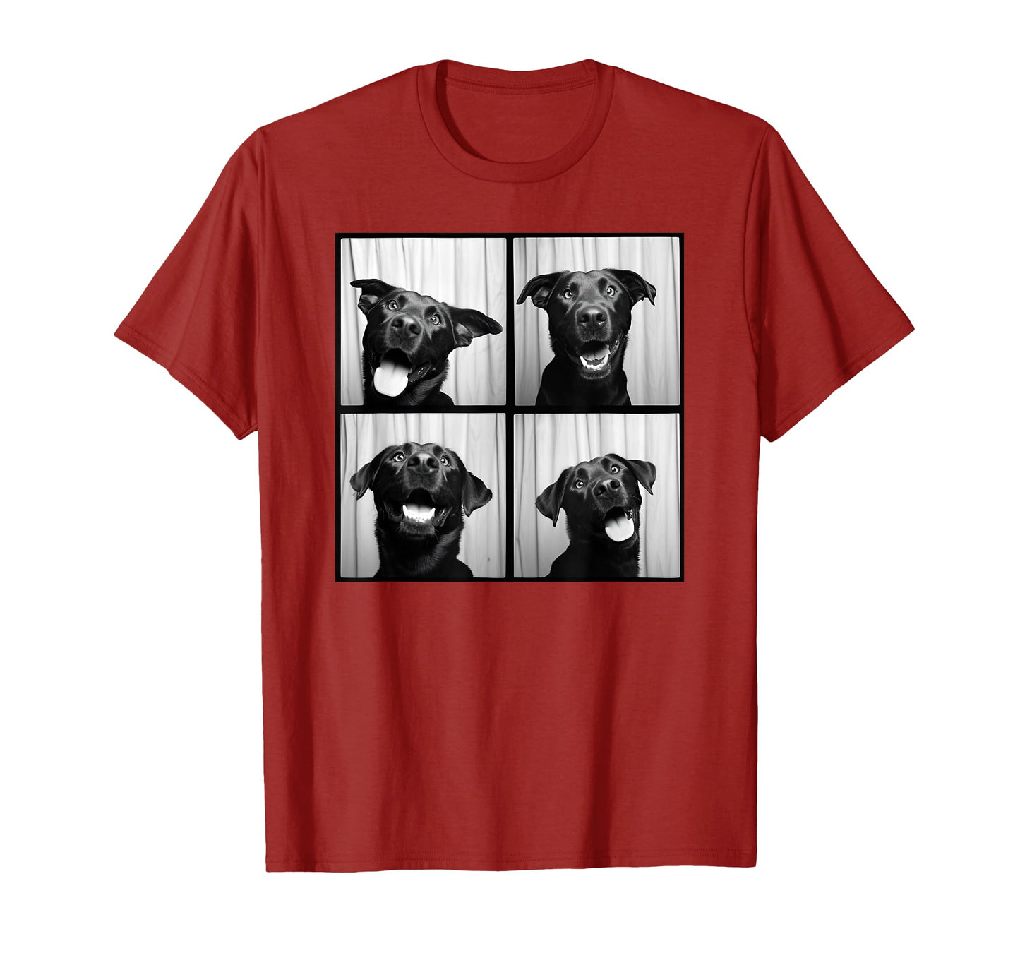 Black Labrador Pet Portrait Photobooth Labrador Dog Lover T-Shirt