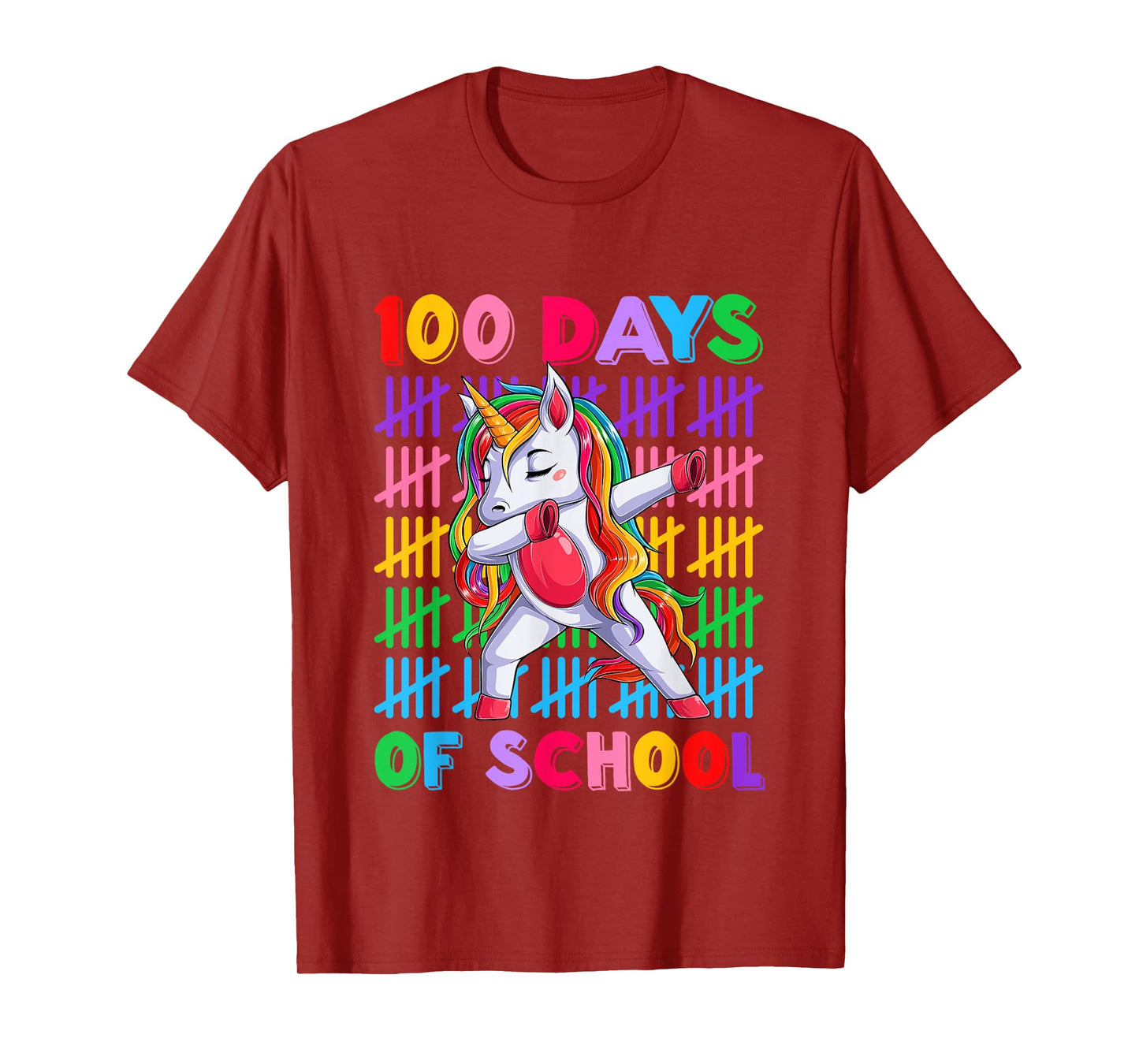 100th Day Teacher Kids Costume Unicorn 100 Days Of School T-Shirt