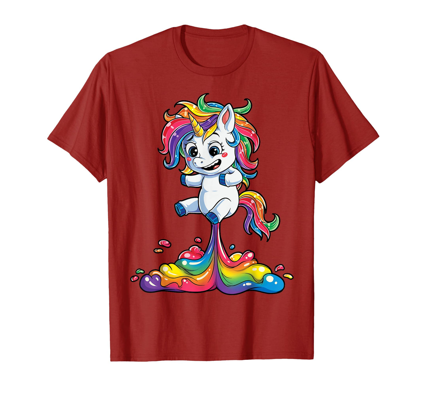 Unicorn Fart Funny Girls Kids Women Rainbow Gifts Squad T-Shirt