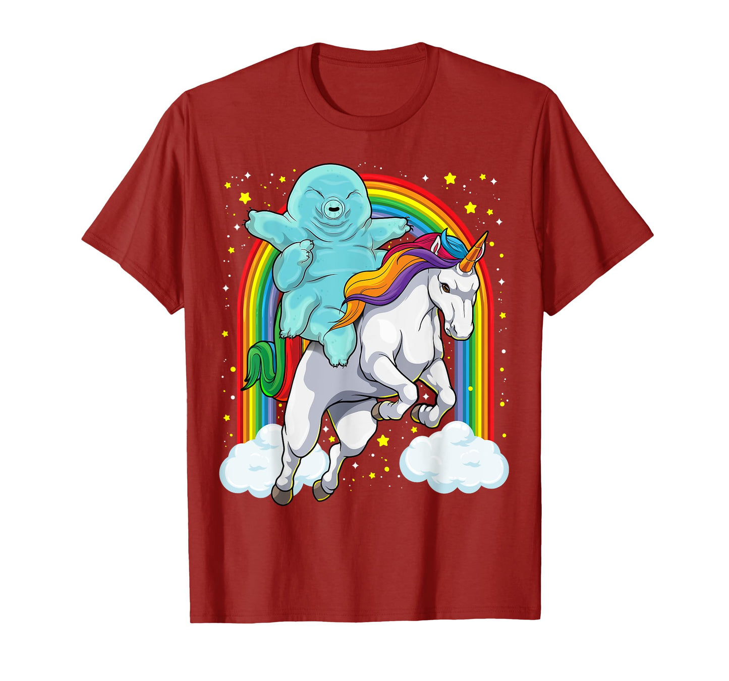 Tardigrade Riding Unicorn Funny Magical Tardigrade Unicorn T-Shirt