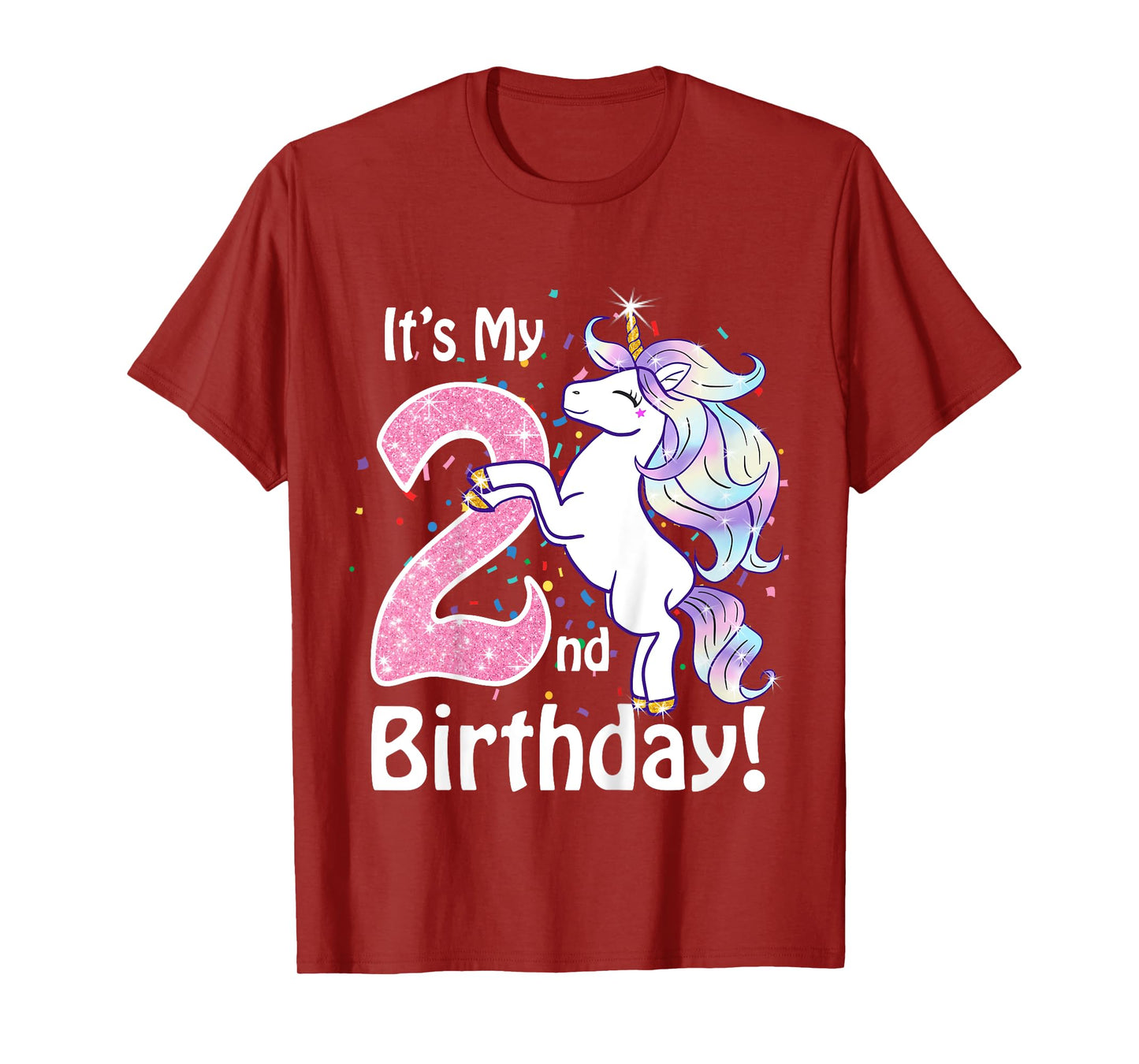 Its My 2nd Birthday Unicorn Outfits for toddler girls gift T-Shirt