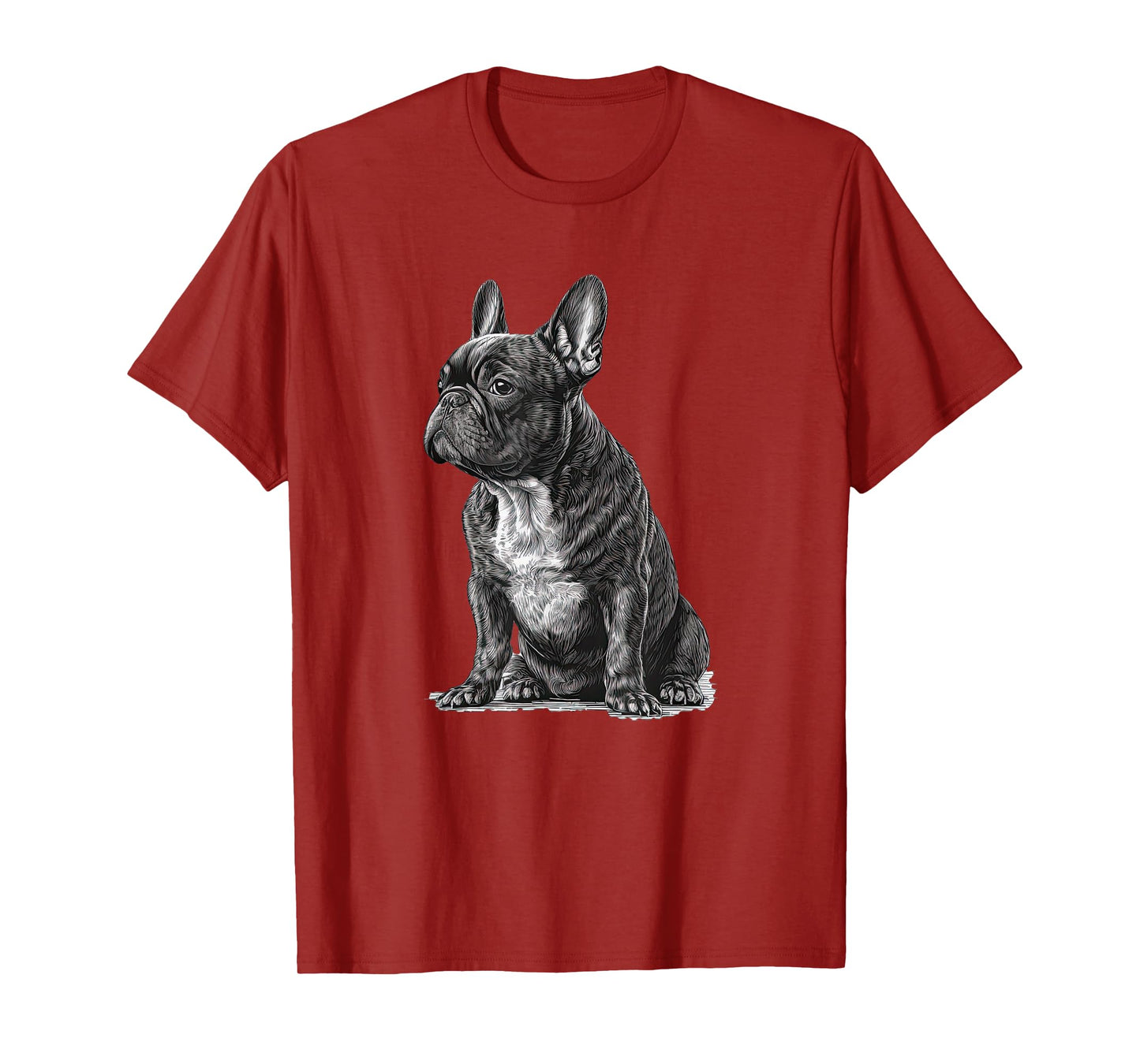 Funny French Bulldog Frenchie Black and White T-Shirt