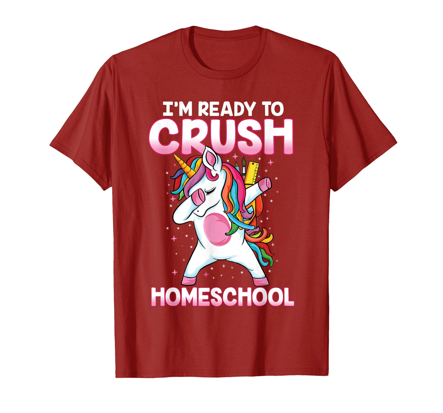 Back to School Dabbing unicorn ready to crush Homeschool T-Shirt