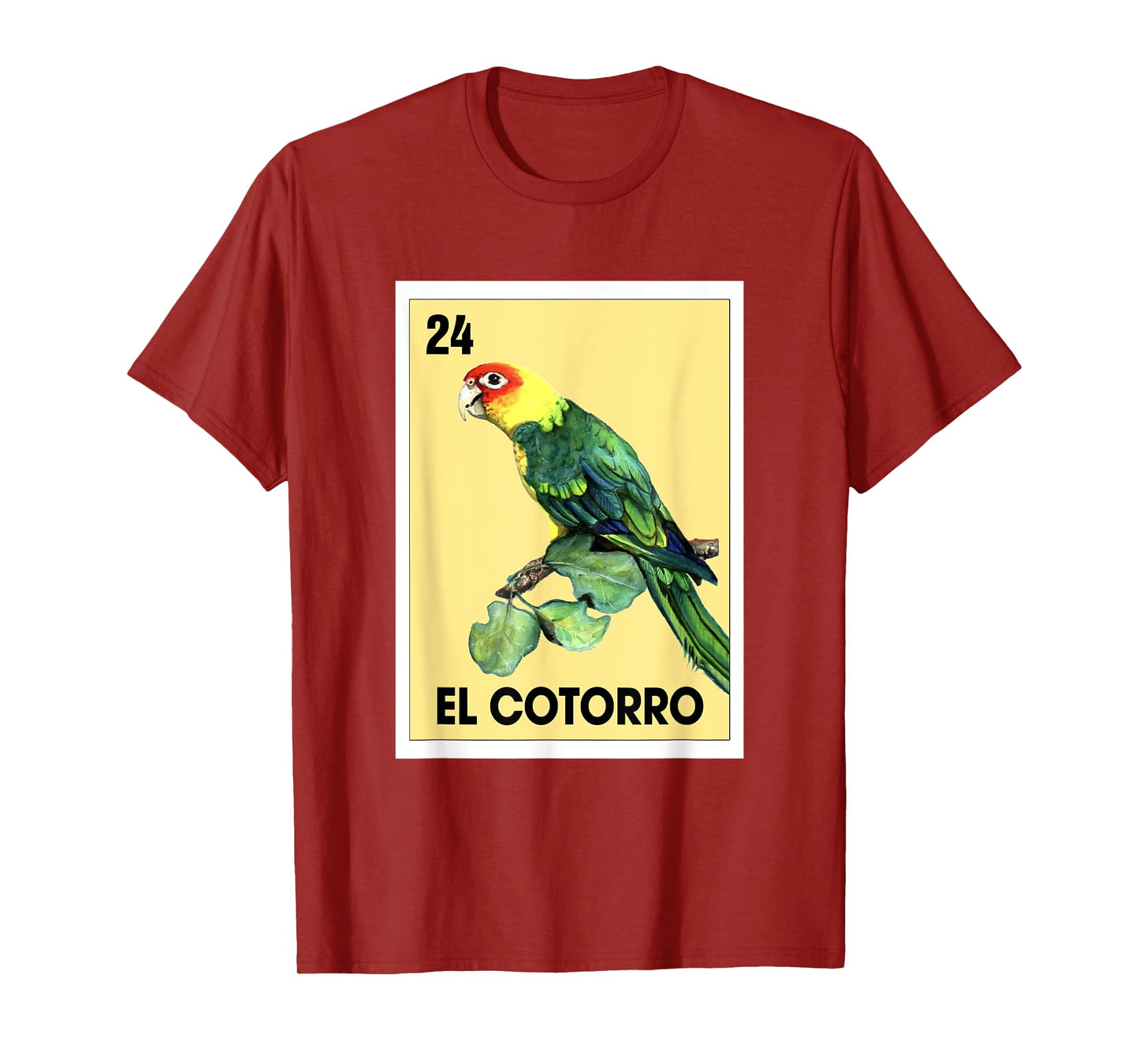 El Cotorro Mexican Bingo Card Game The Parrot Parakeet T-Shirt
