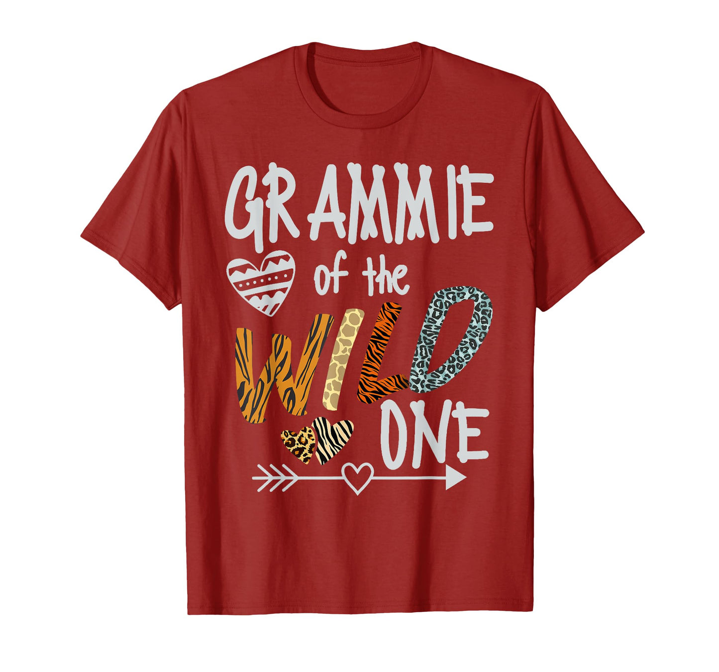 Grammie of The Wild One Animal Safari 1st Birthday Theme T-Shirt
