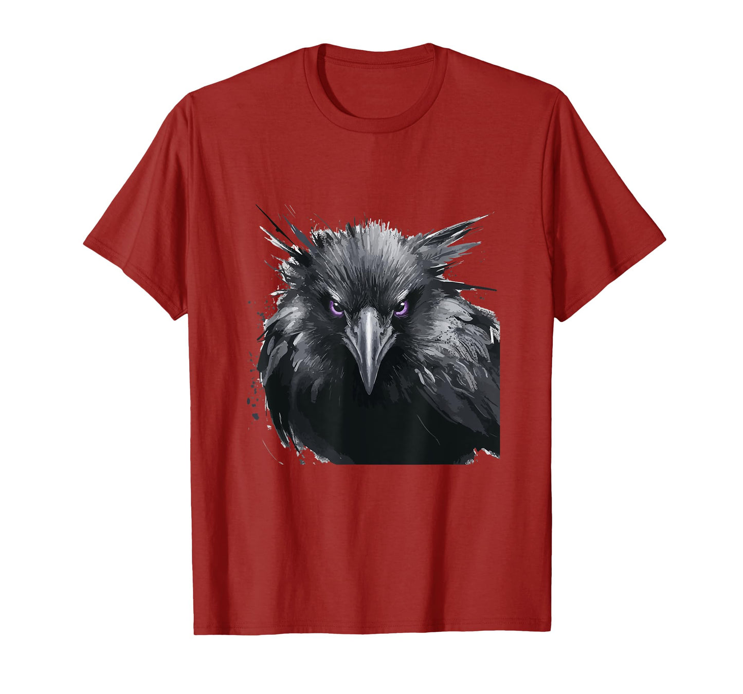 Black Raven Bird Graphic For Gothic Kids Women Men Cute Crow T-Shirt