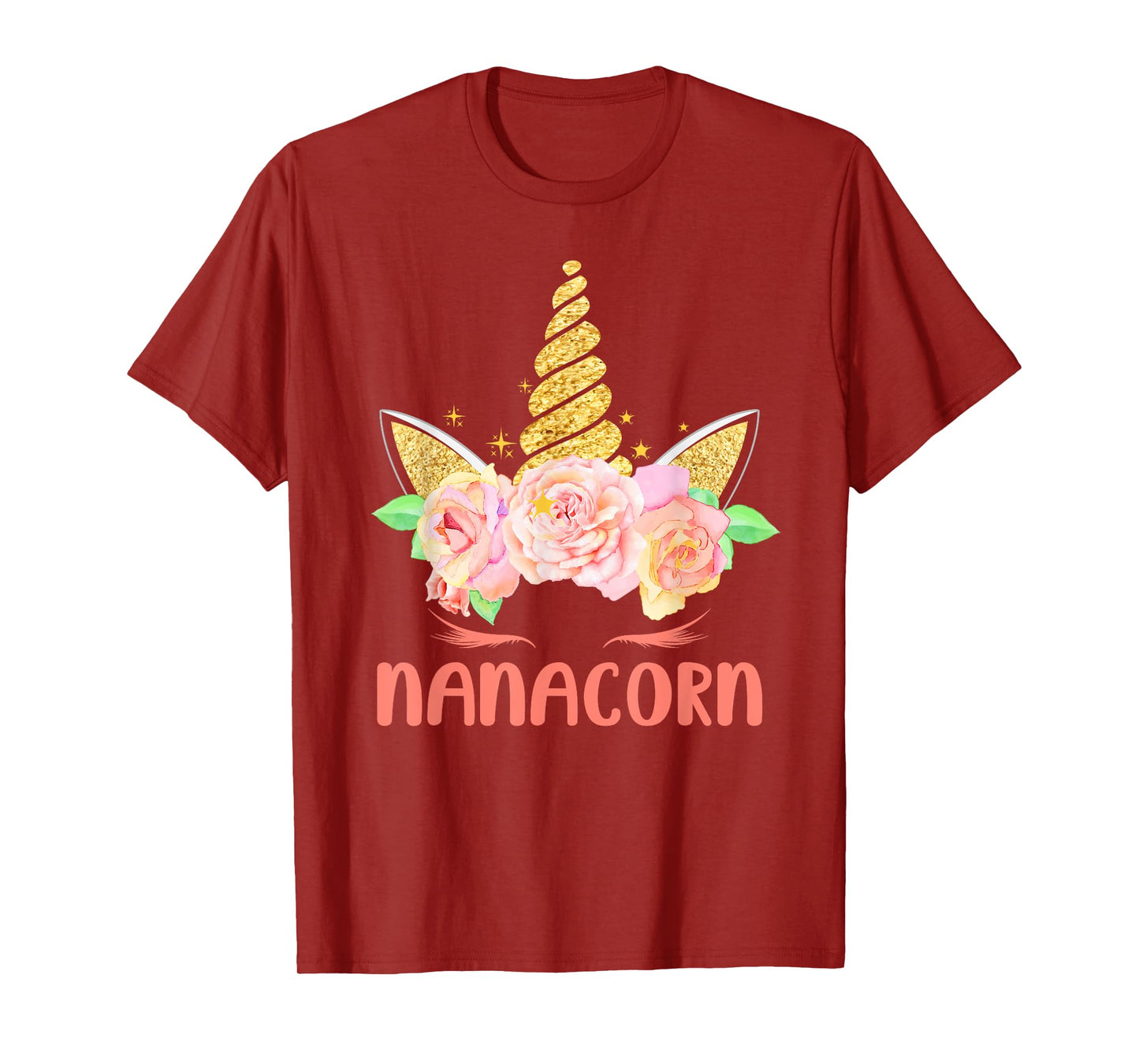 Funny Nanacorn Unicorn Mama Lover Family Matching Costume T-Shirt