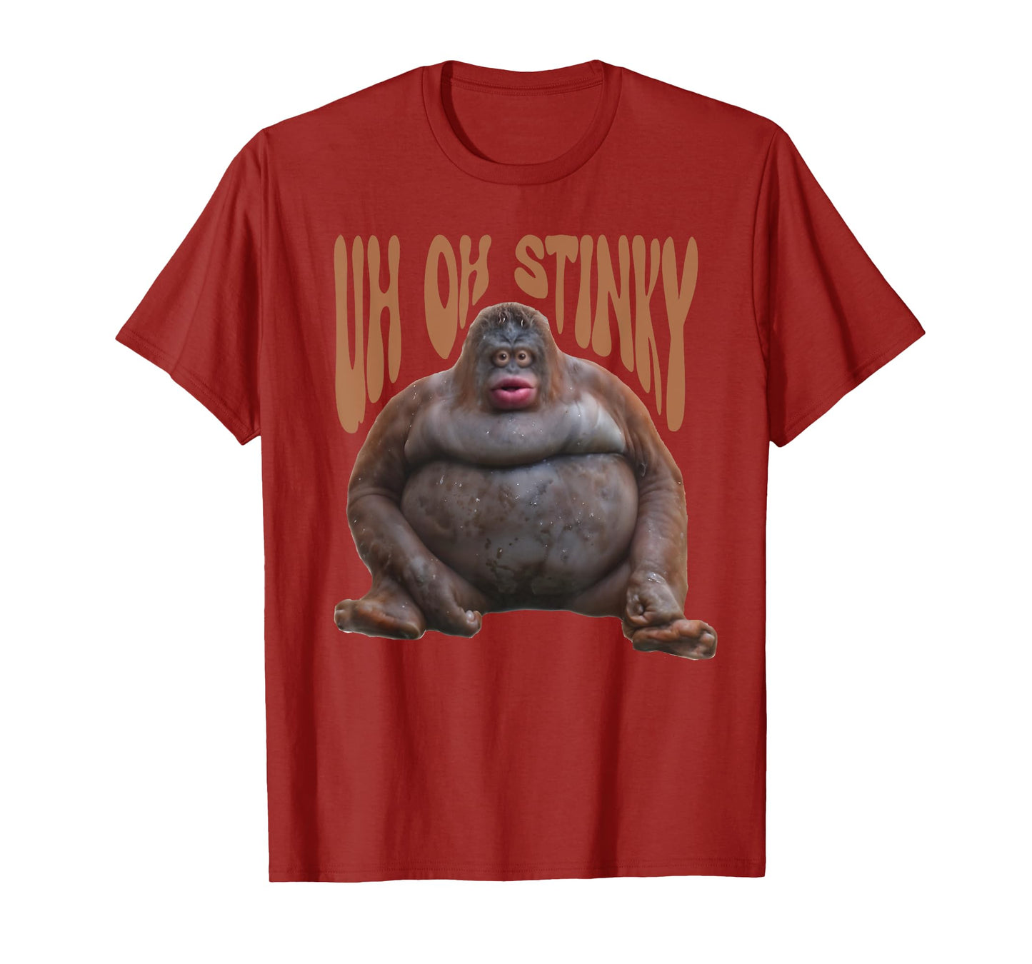 Orangutan Uh Oh Stinky Poop Dank Memes Le Monke Monkey T-Shirt