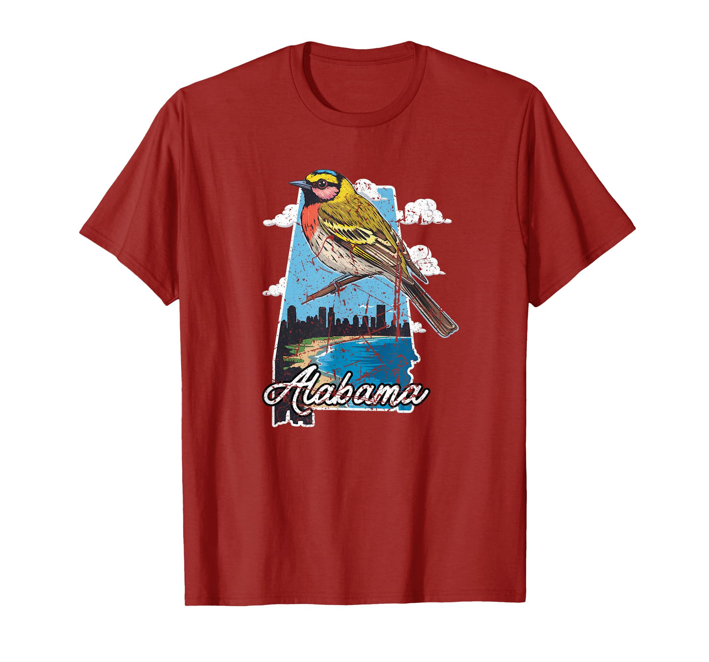 Retro Vintage Sweet Home Alabama Yellowhammer Souvenir T-Shirt