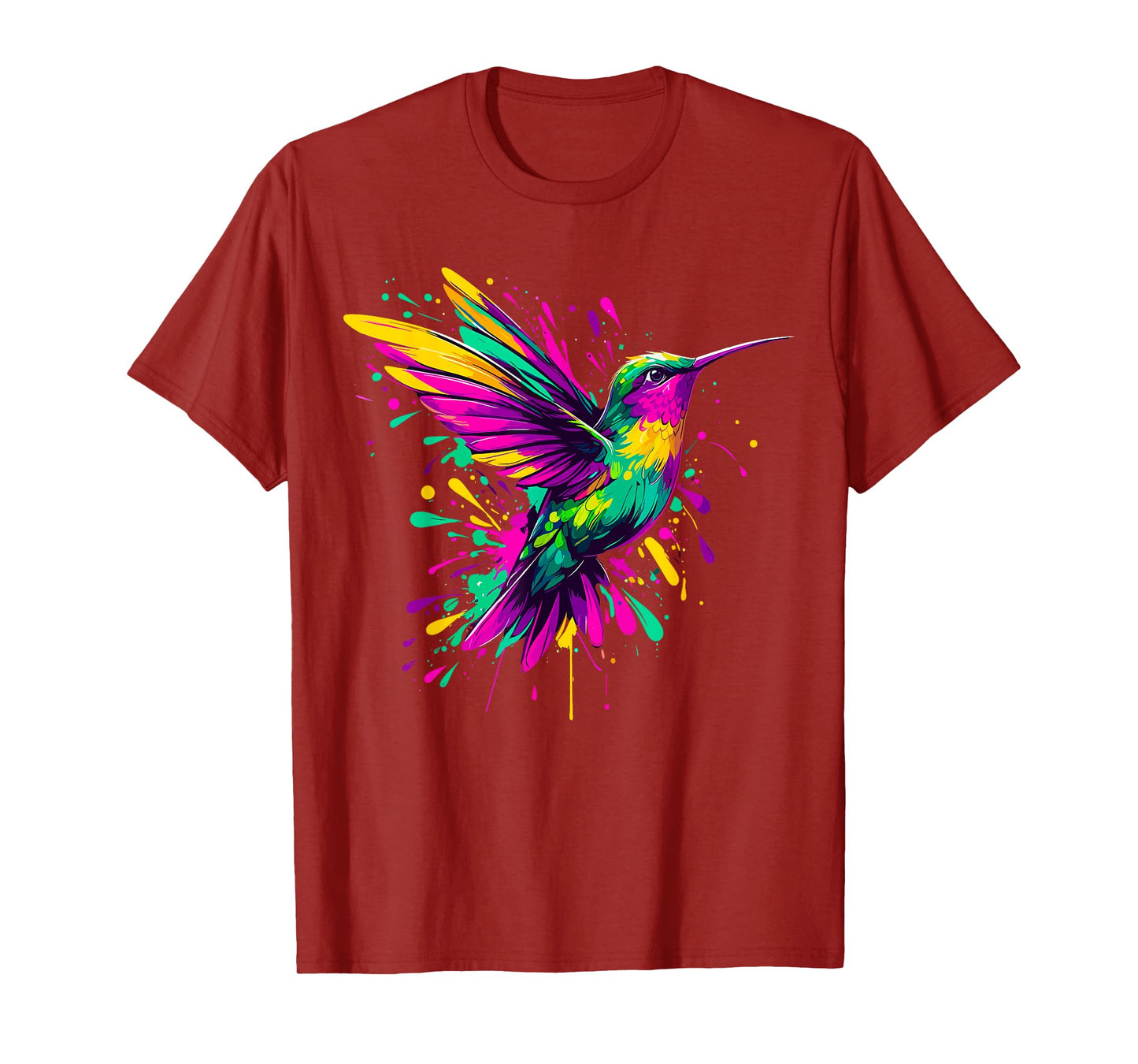 Hummingbird Watercolor Art T-Shirt
