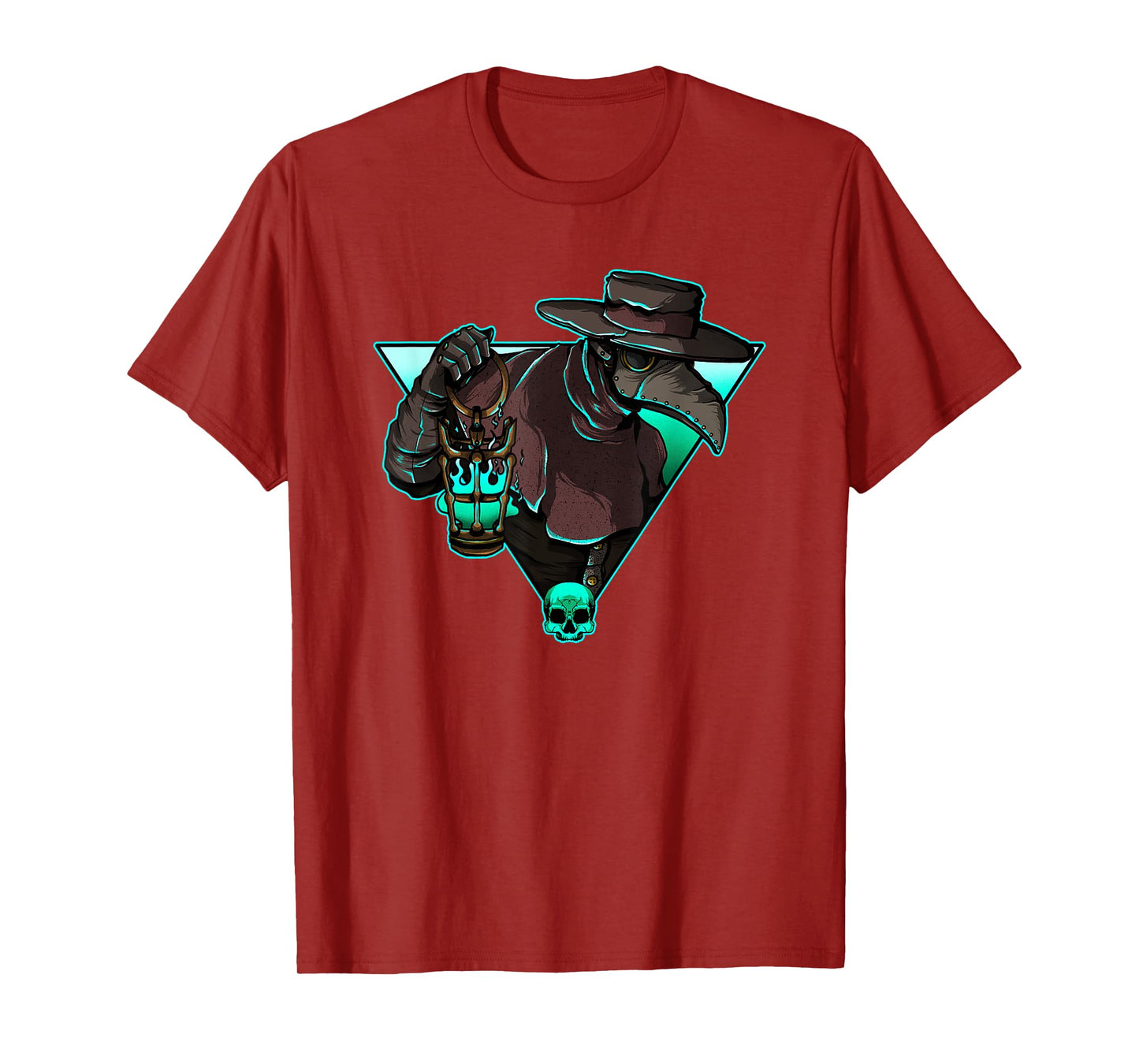 Plague Doctor Medieval Creepy Gothic Raven Steampunk Grunge T-Shirt