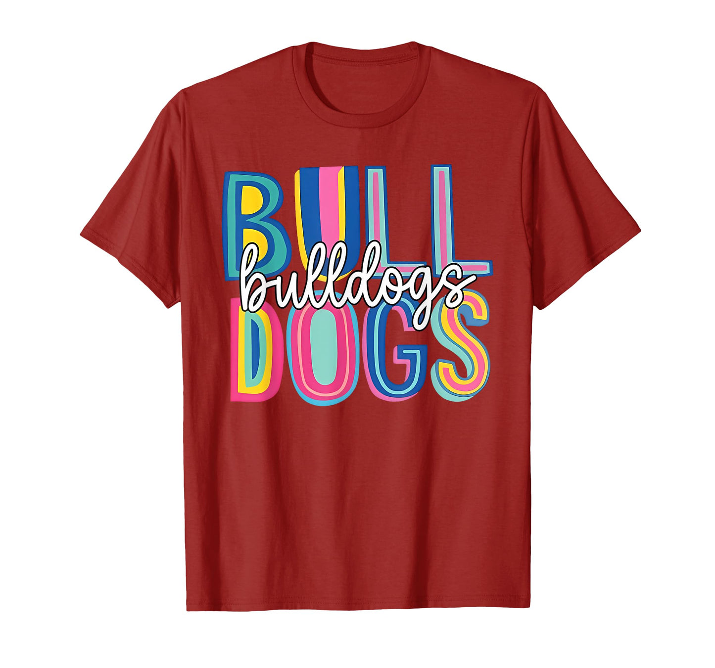 Bulldogs School Mascot Back to School Team Spirit T-Shirt