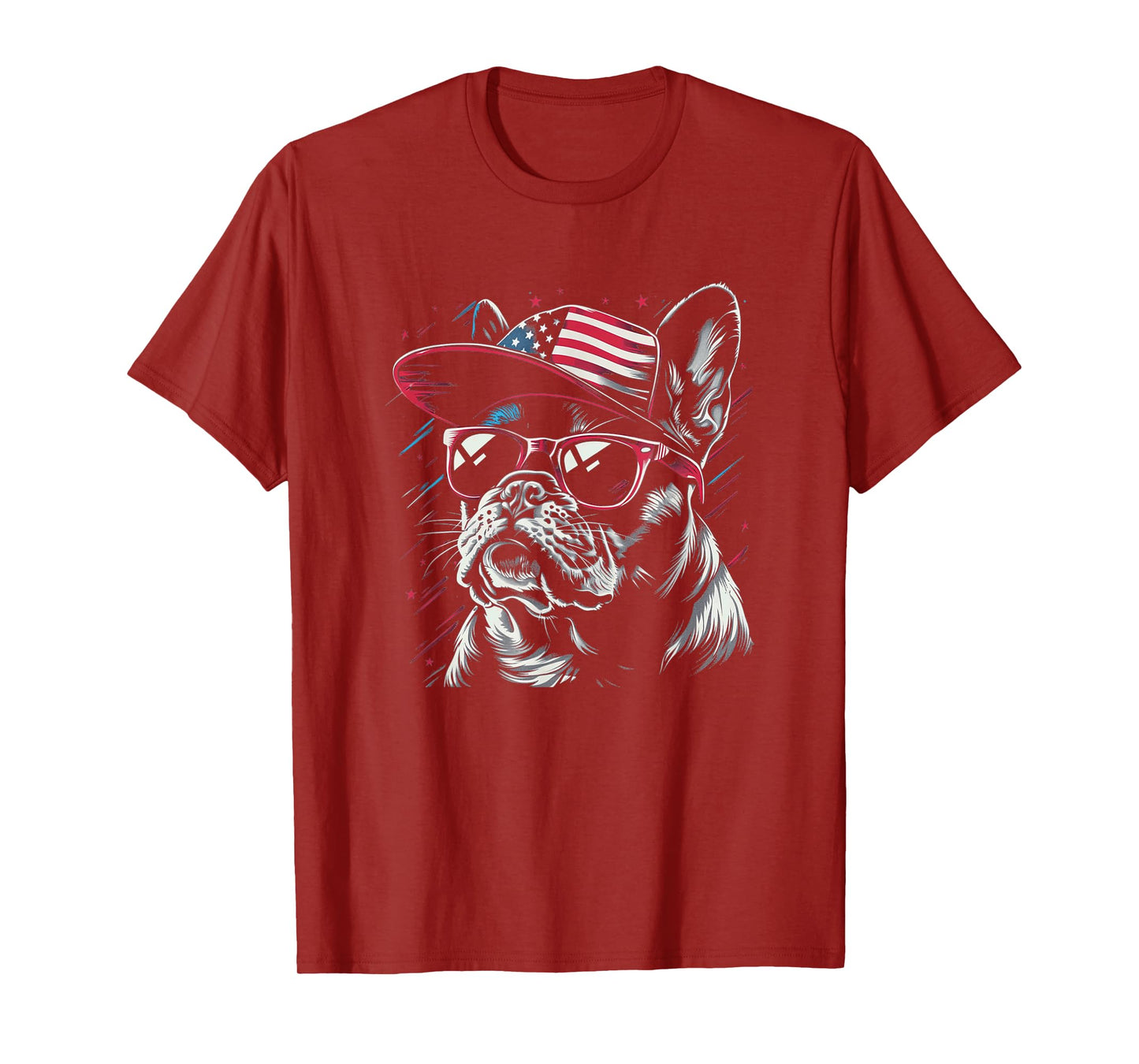 Funny 4th of July French Bulldog Dog Lover Frenchie Women Kids Men T-Shirt