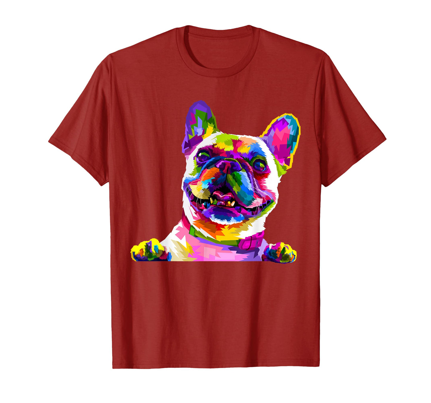 Frenchie French Bulldog Pop Art Portrait Bouledogue T-Shirt