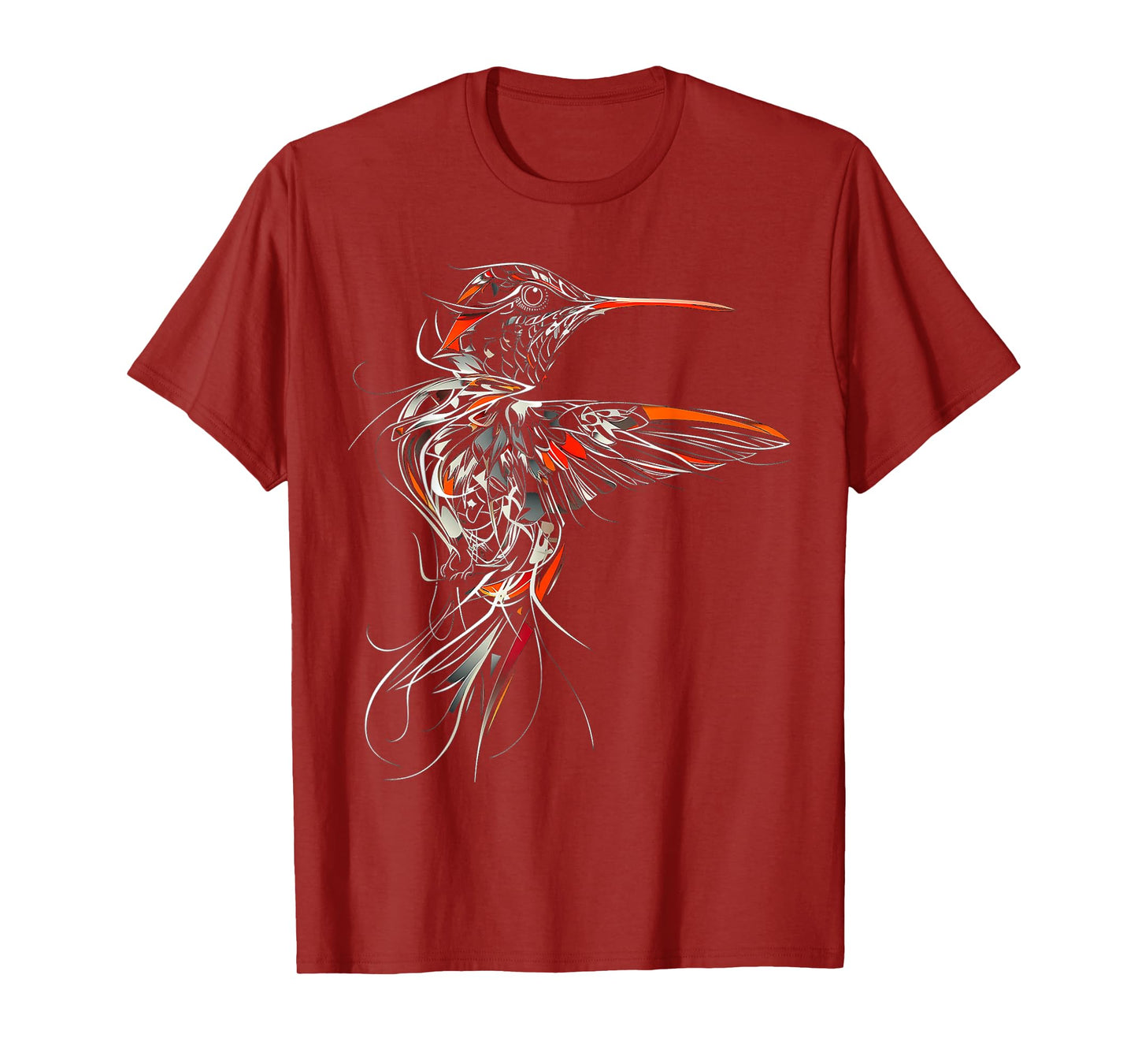 Hummingbird Art Abstract Animal Graphic Bird Hummindgbird T-Shirt