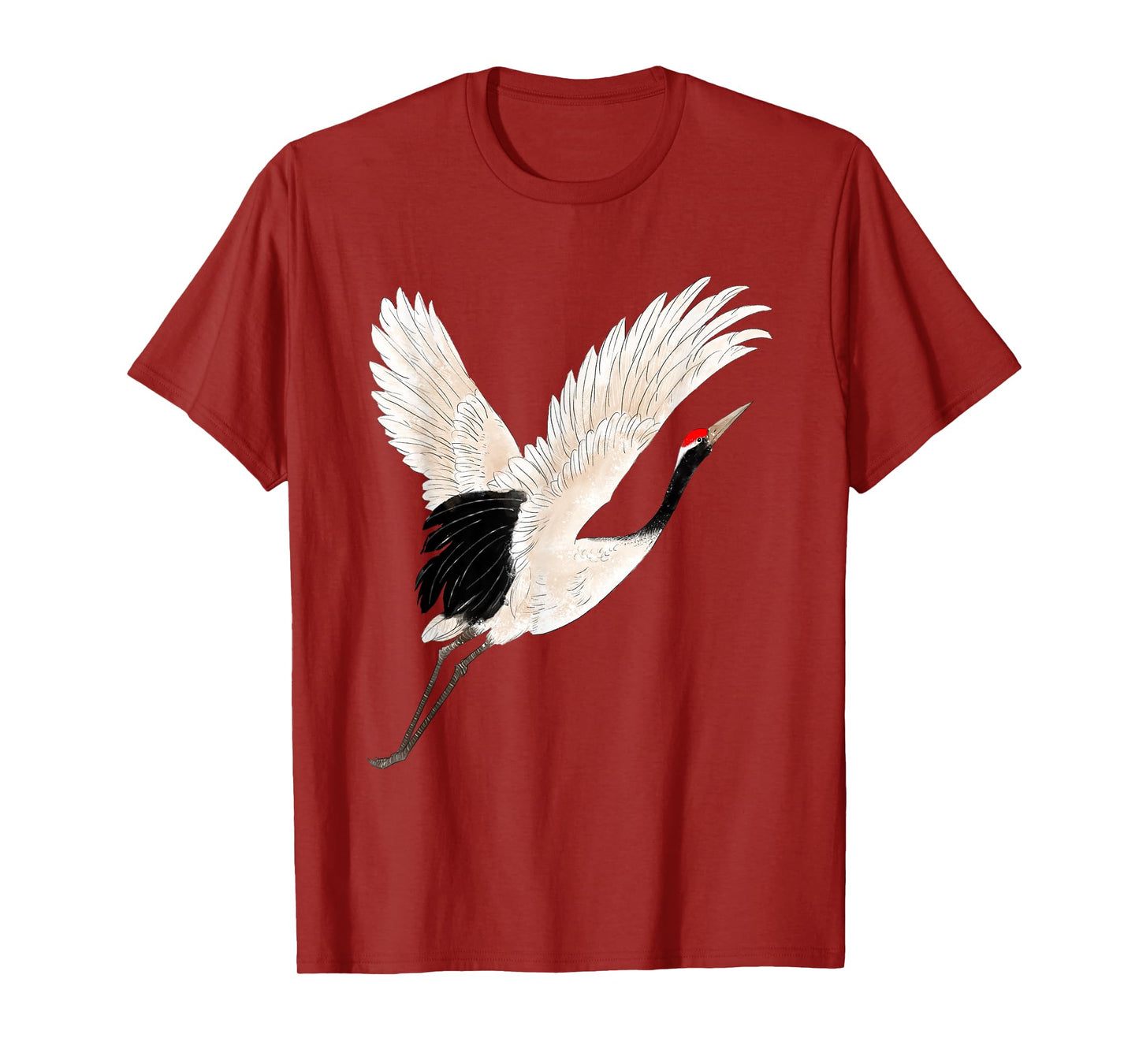 Snow Crane Bird White Bird Watching Expert Bird Photographer T-Shirt