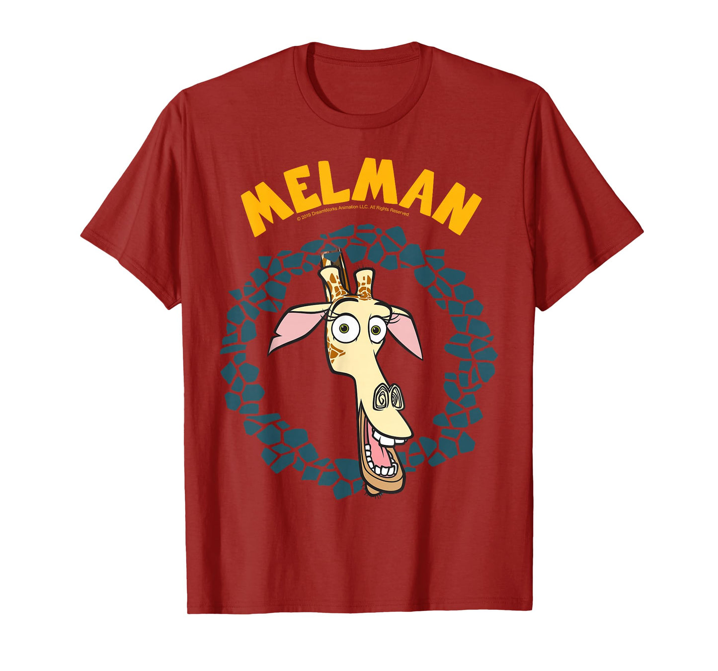 Madagascar Melman Large Circle Portrait T-Shirt