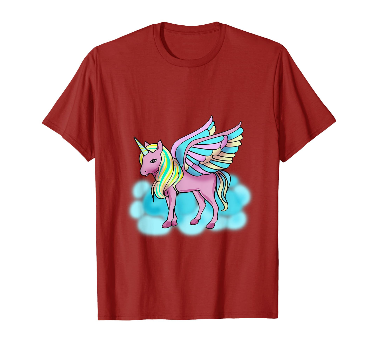 Magical Pink Pegasus with Wings - Unicorn T-Shirt