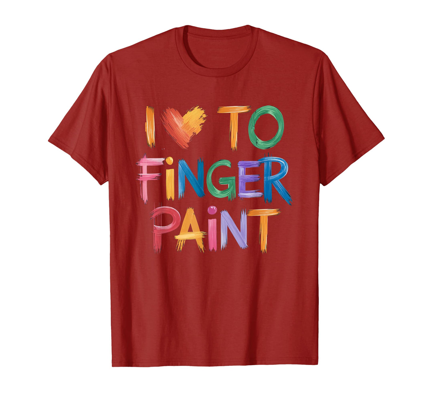 I Love To Finger Paint I'm Paint Couple Valentine T-Shirt