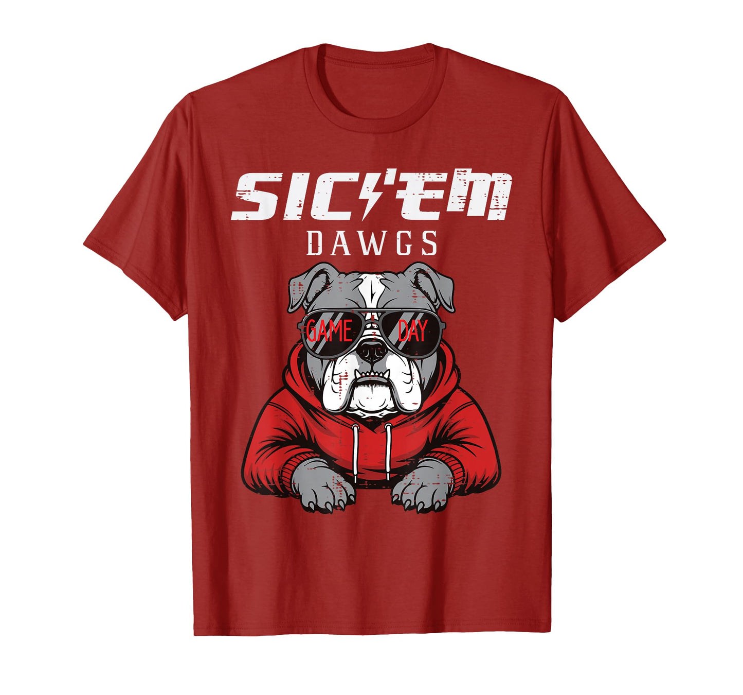 Bulldog Dawgs Women Kids Men Boys Girls Youth Teen T-Shirt