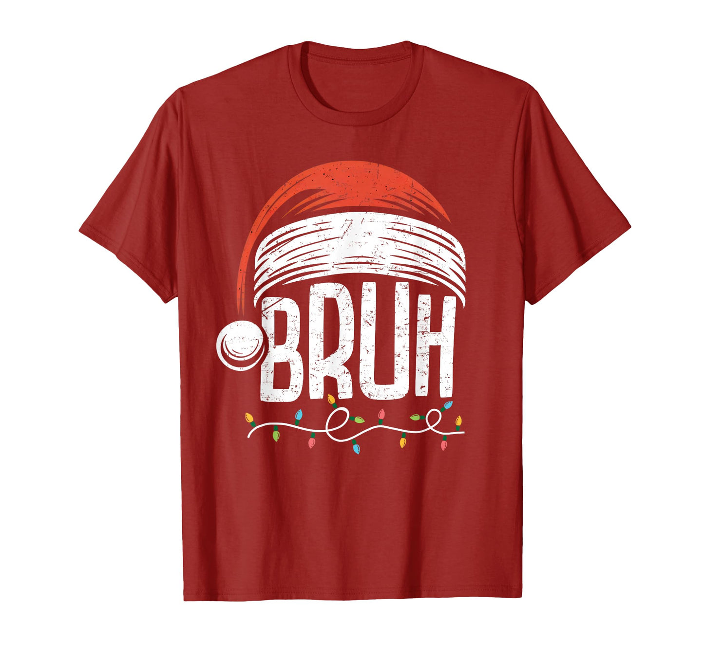 Merry Christmas Bruh Xmas Meme Funny Saying for Boys Men T-Shirt