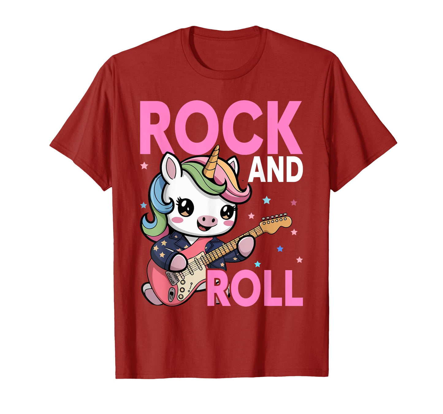 Unicorn Rock Star Lover Gift Co. Girls Rock, Unicorn Girls Rock and Roll T-Shirt