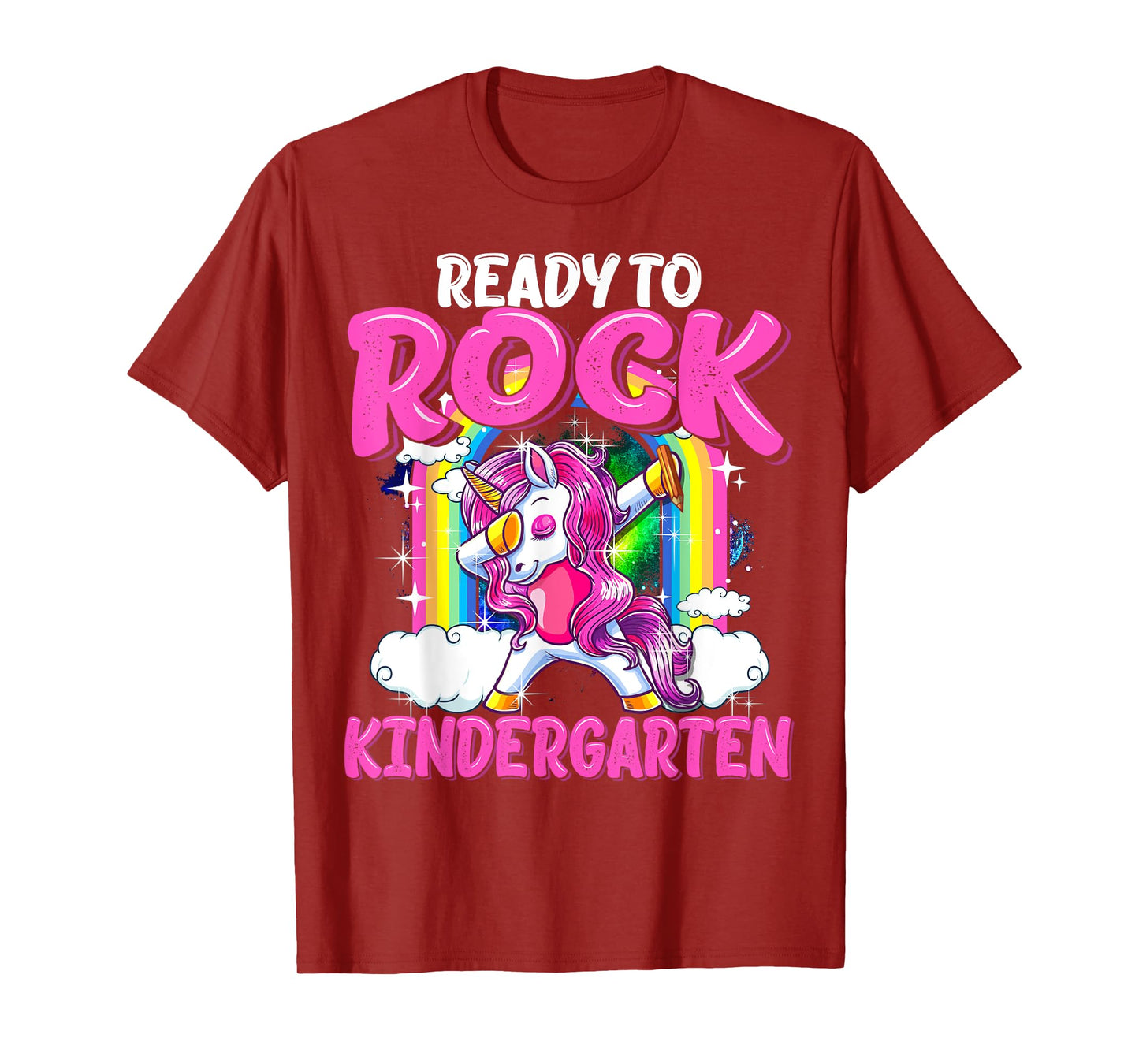 Ready To Rock Kindergarten Dabbing Unicorn Back To School T-Shirt