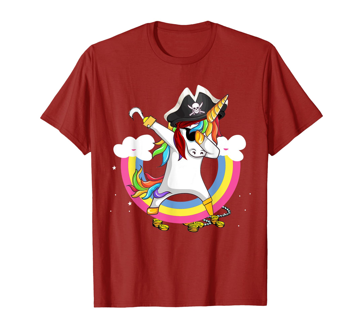 Pirate magical unicorn Funny awesome Halloween Costume T-Shirt