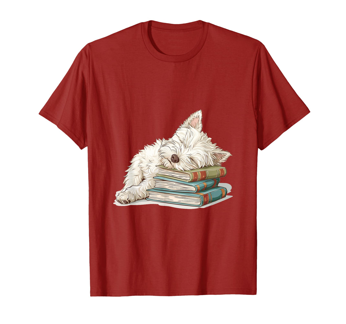 West Highland White Terrier Books Dog Breed Westie T-Shirt for Men Women Girls Kids