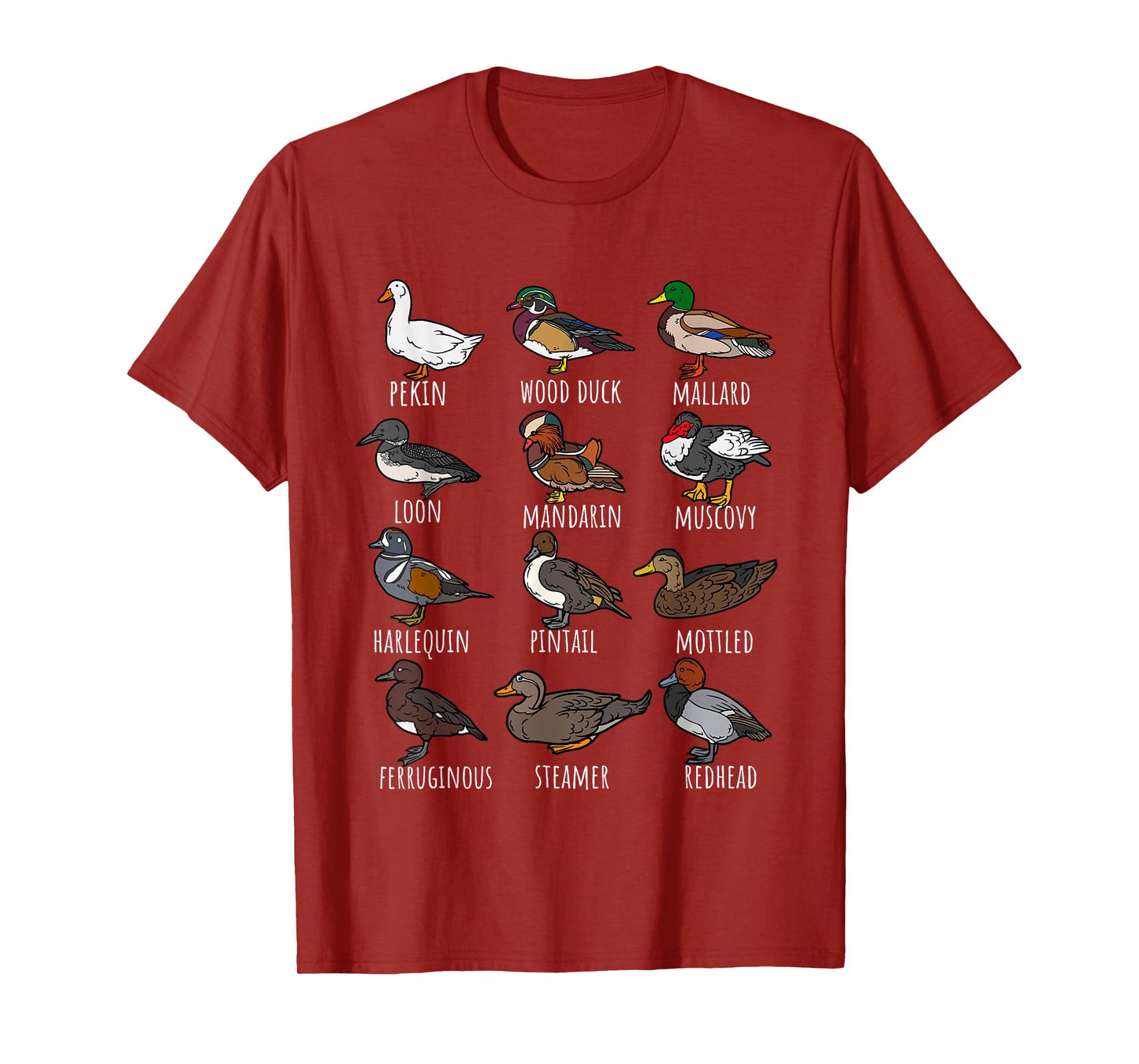 Types Of Ducks breeds Collection, Cute identification Duck T-Shirt