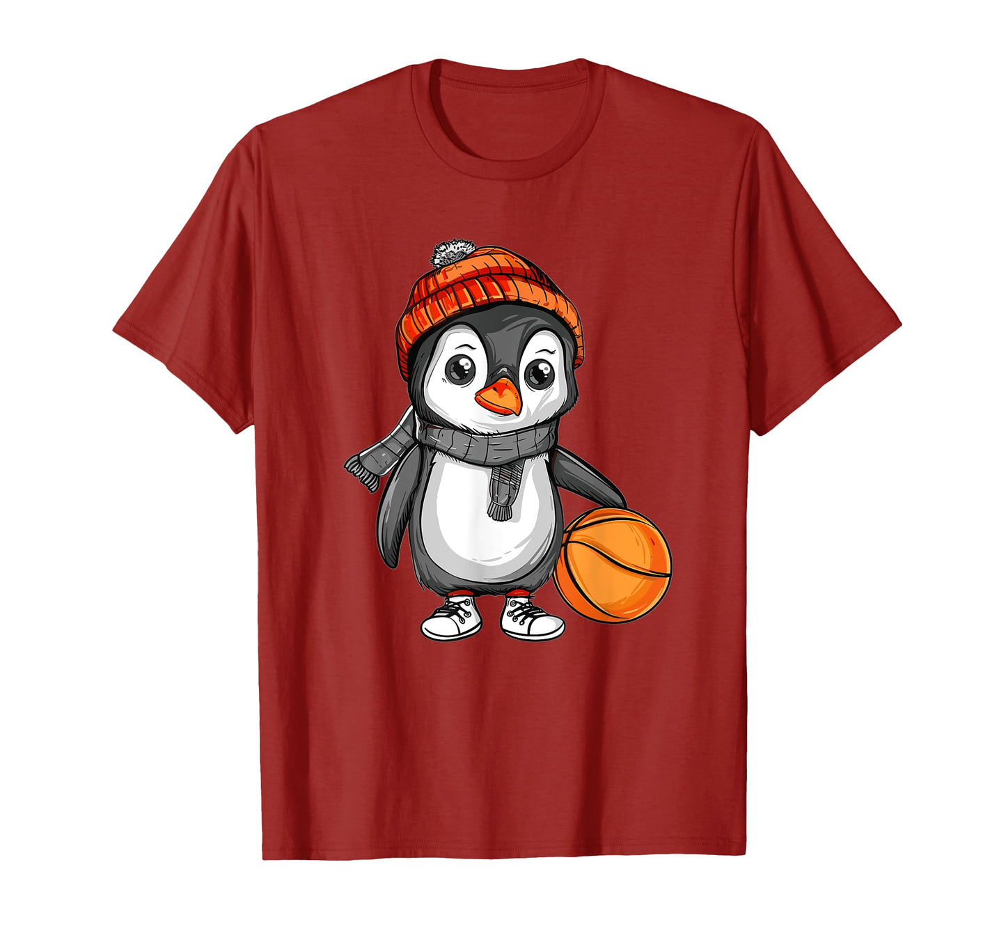 Cute Basketball Penguin T-Shirt