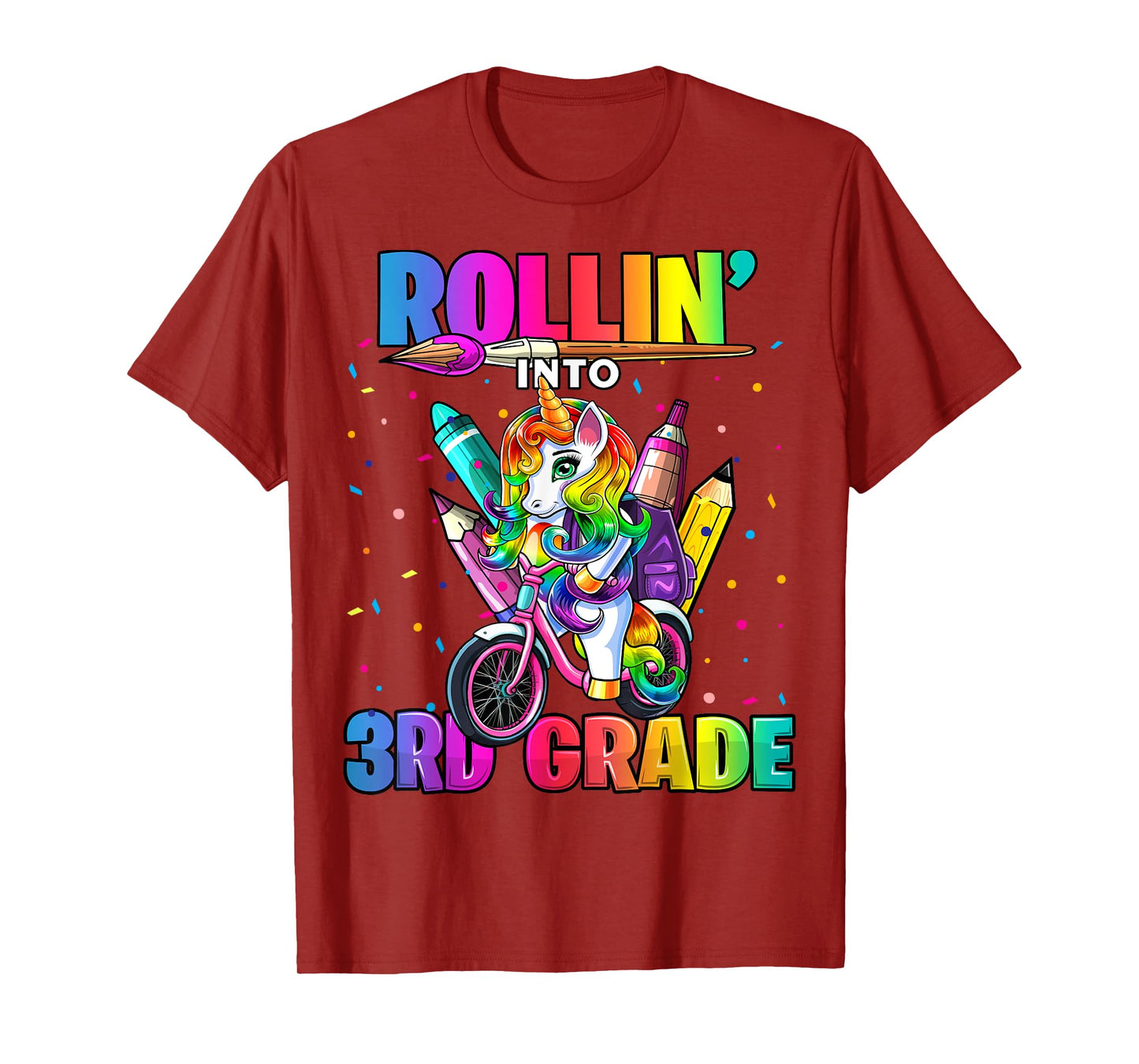 3rd Grade Unicorn Back to School First Day of School Girls T-Shirt