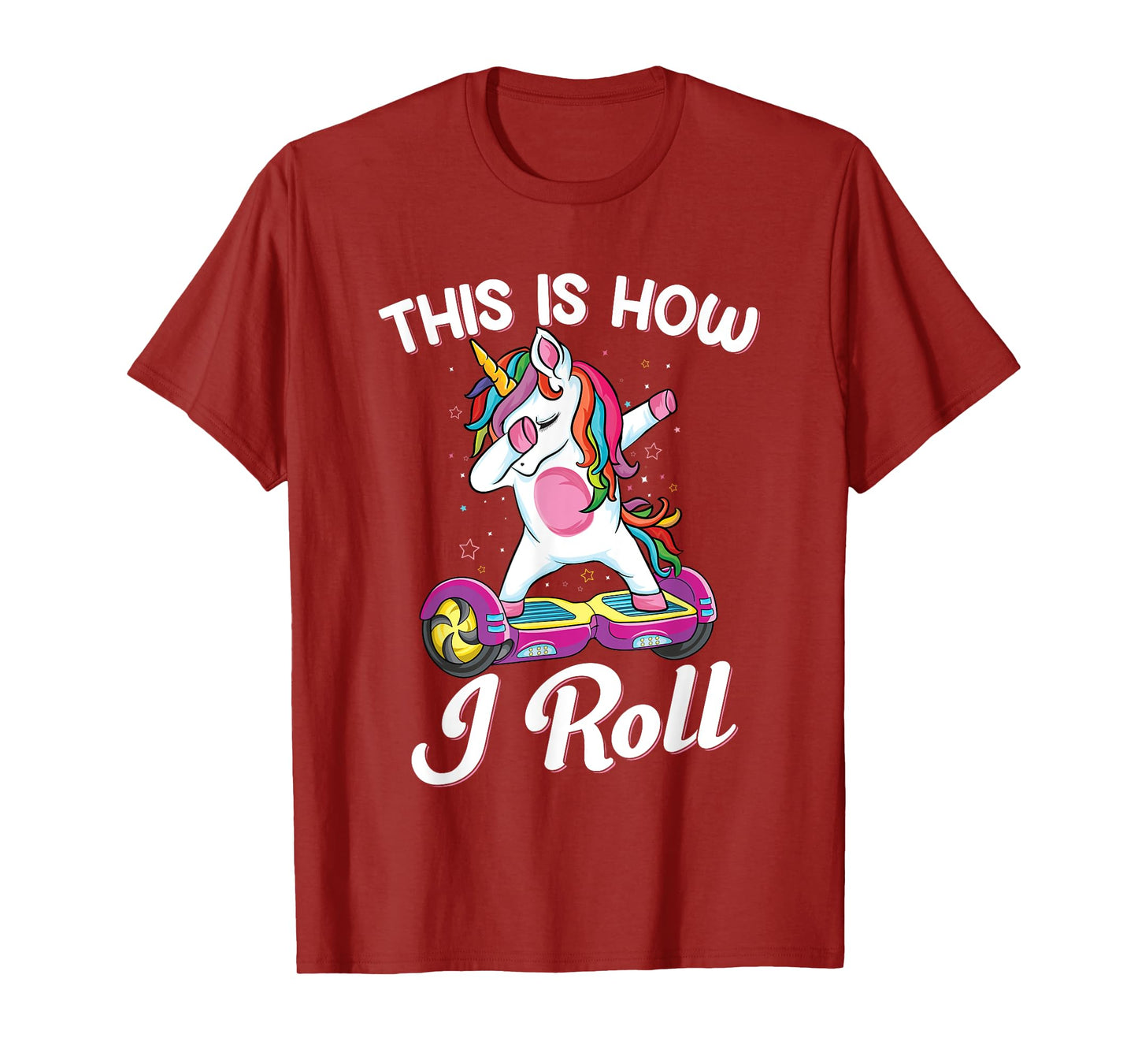 Dabbing unicorn Skater Electric Self Balancing Hoverboard T-Shirt