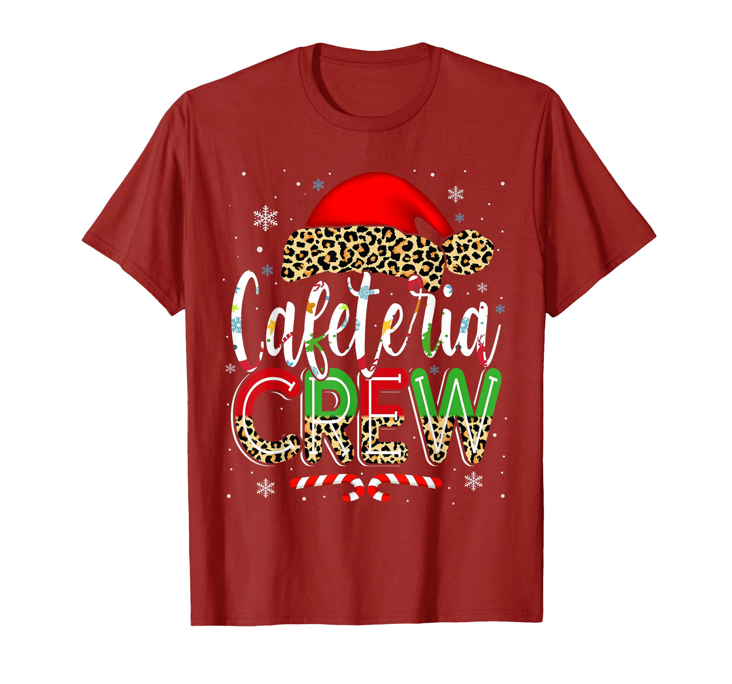 Cafeteria Crew Christmas Lunch Lady Xmas Ugly Sweater T-Shirt