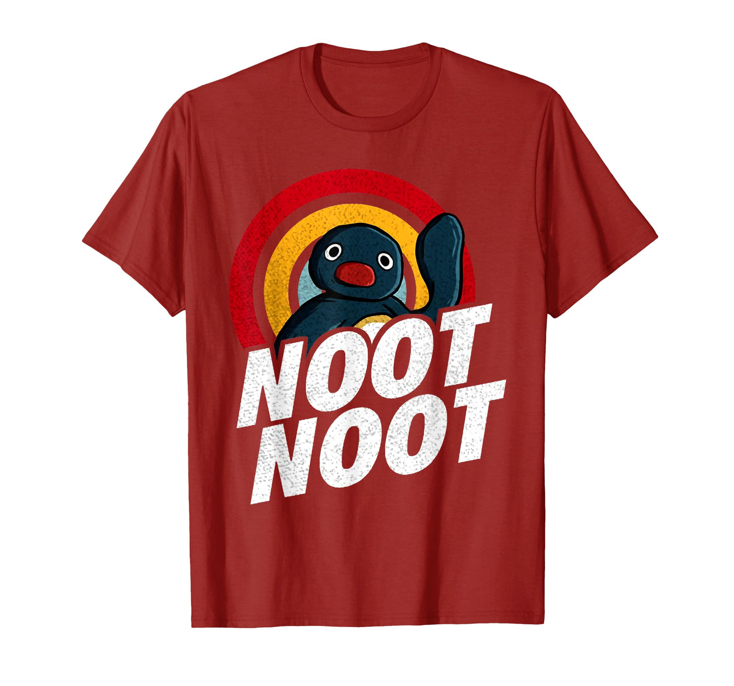 Retro Noot Funny Penguin Meme Vintage Rainbow Classic T-Shirt