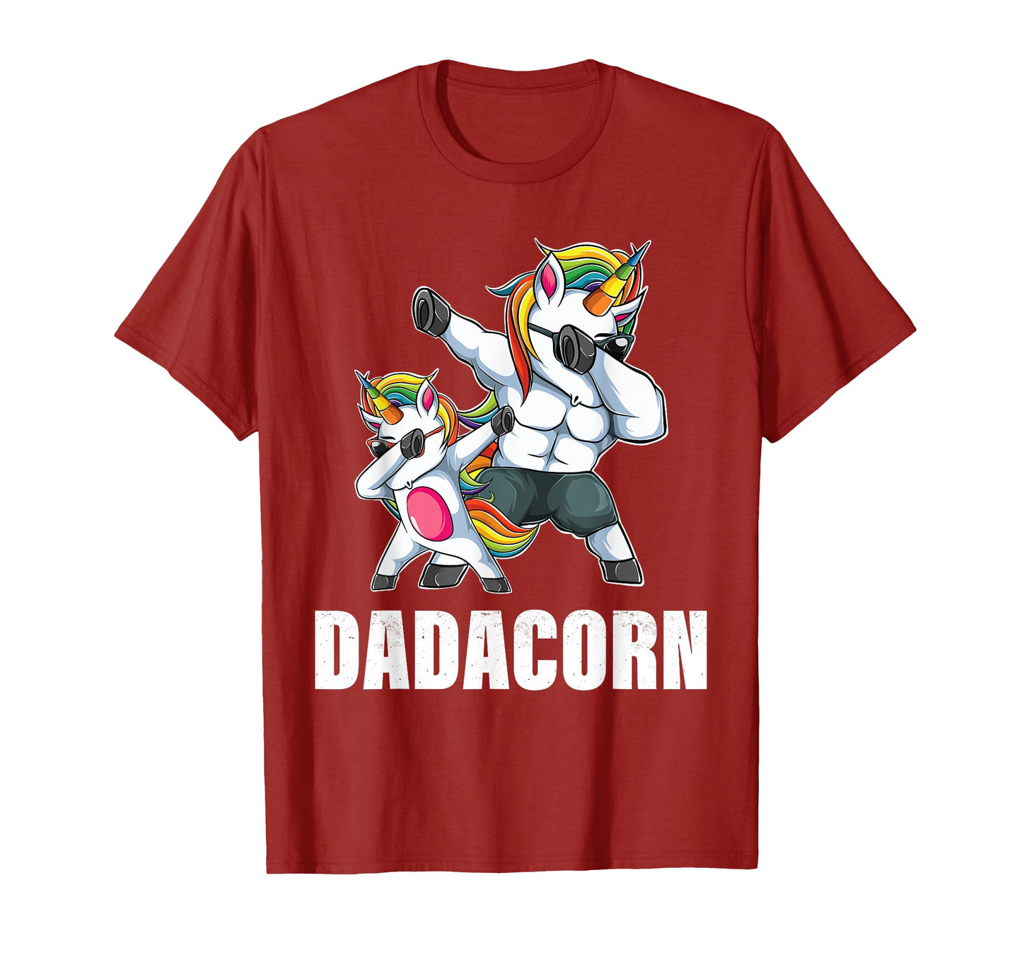 Dadacorn Dadicorn Daddycorn Unicorn Dad Baby Fathers Day T-Shirt