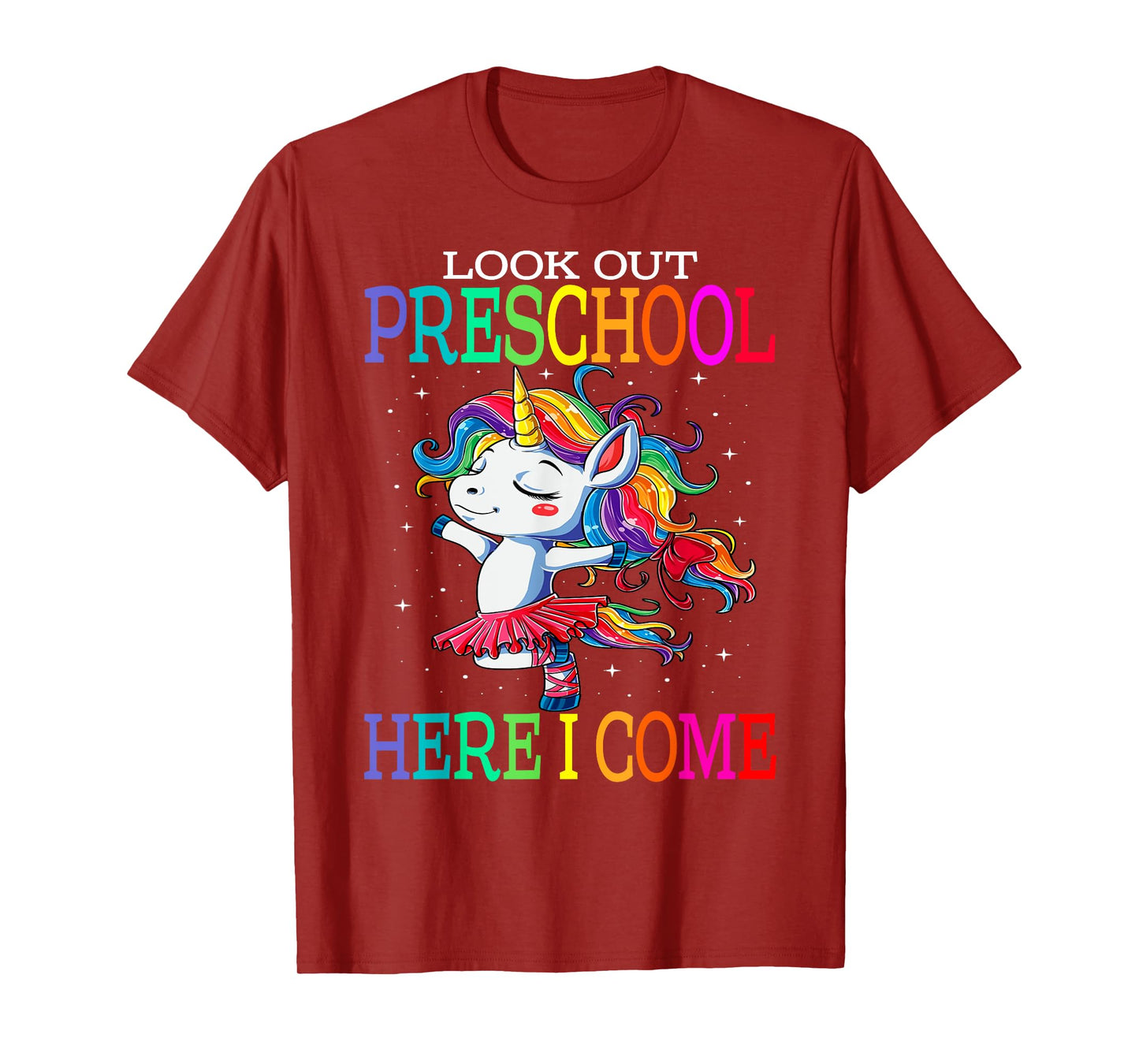 Kids Look Out Preschool Here I Come Unicorn T-Shirt