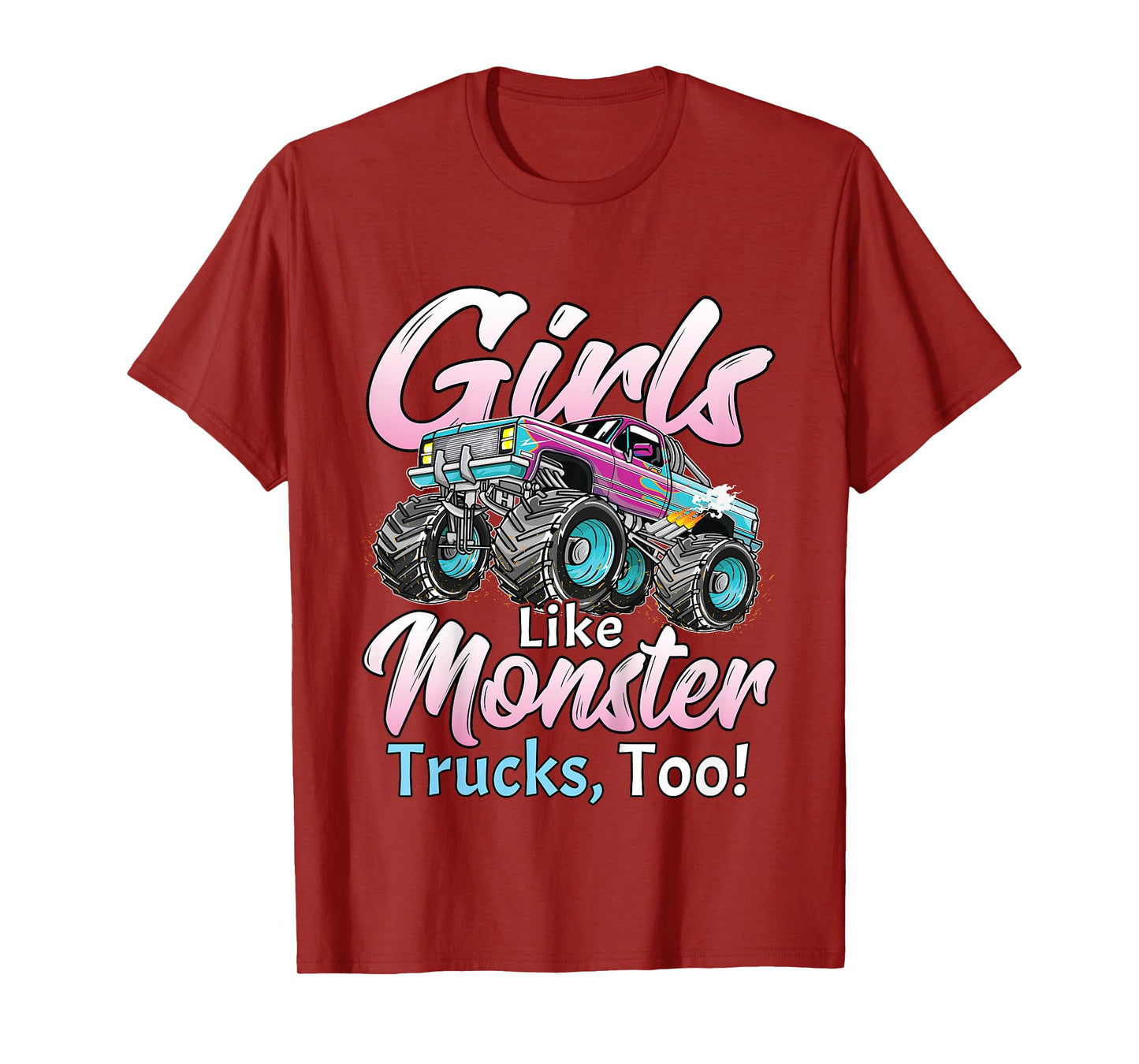 Monster Truck Unicorn Birthday Party Monster Truck Girl T-Shirt