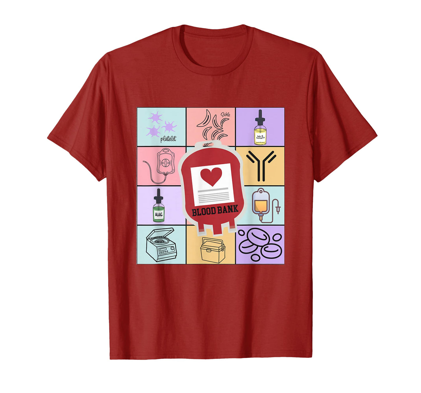 Blood Bank Tech Laboratory Blood Transfusion Blood Banker T-Shirt