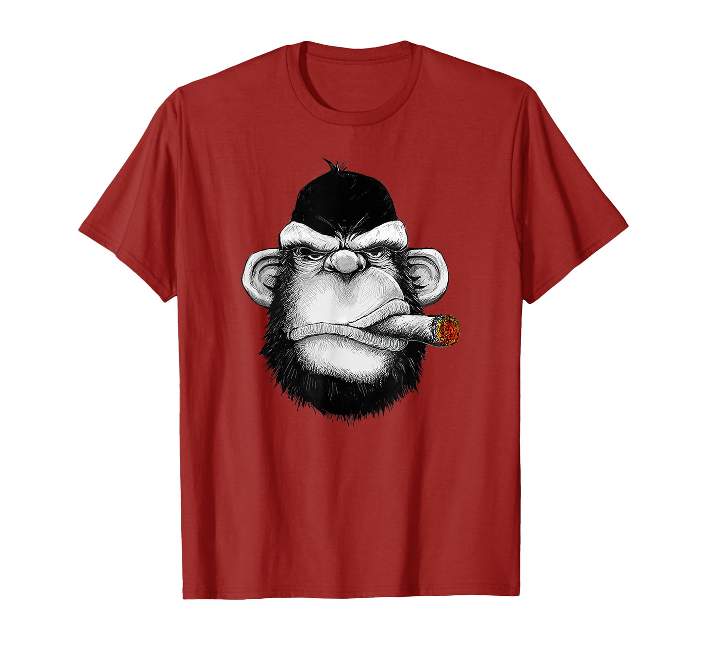 Monkey Cigar Gorilla Smoking Cigarette T-shirt T-Shirt