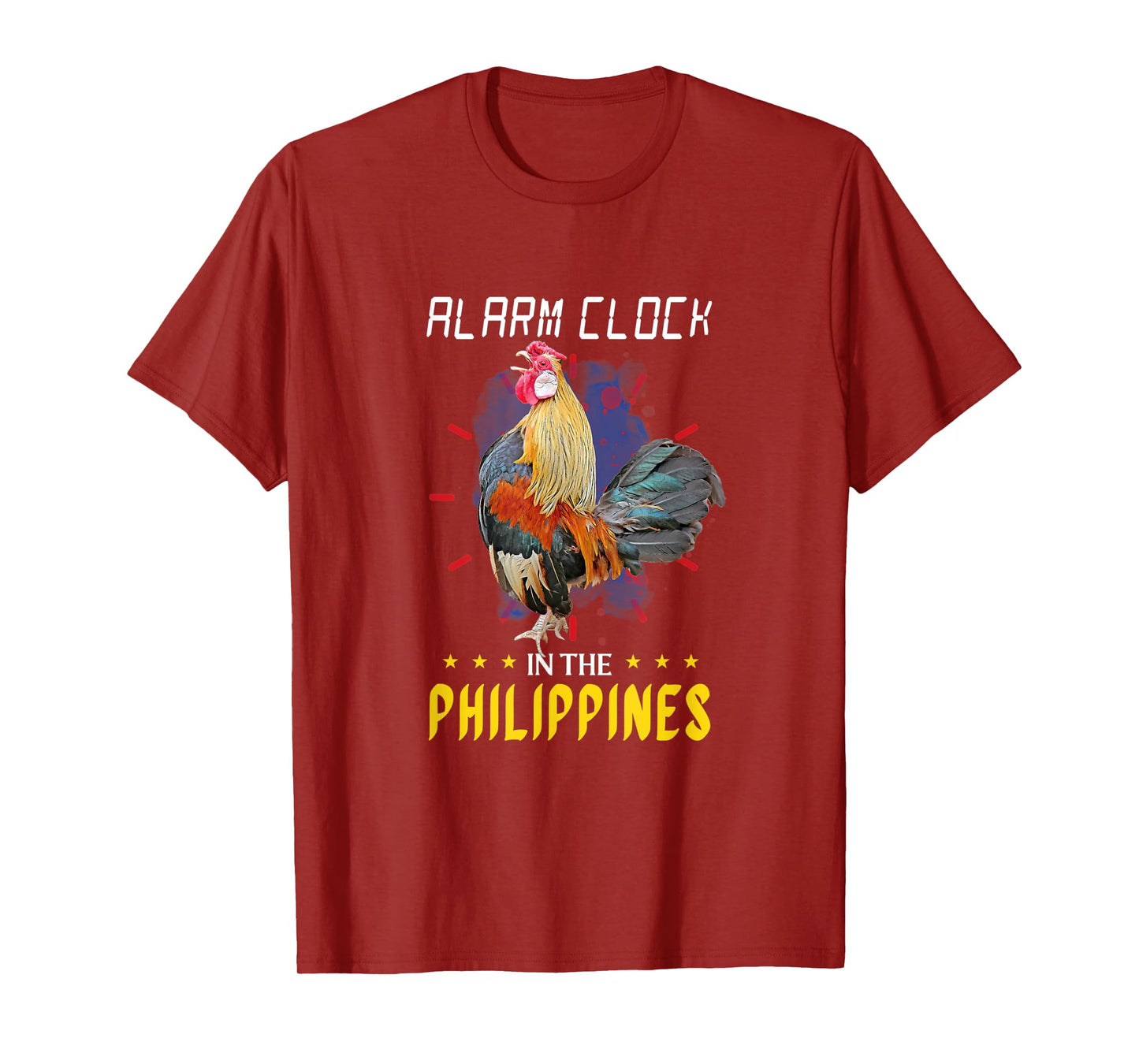 Funny Filipino Chicken Alarm Clock in the Philippines Pinoy T-Shirt