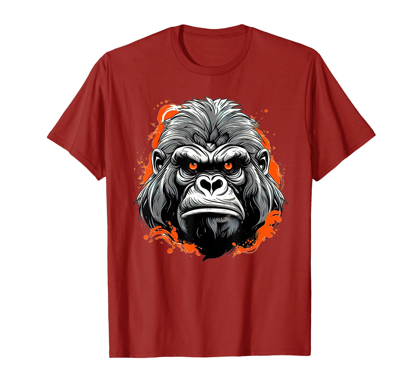 Mad gorilla Monkey ape face with a serious look T-Shirt