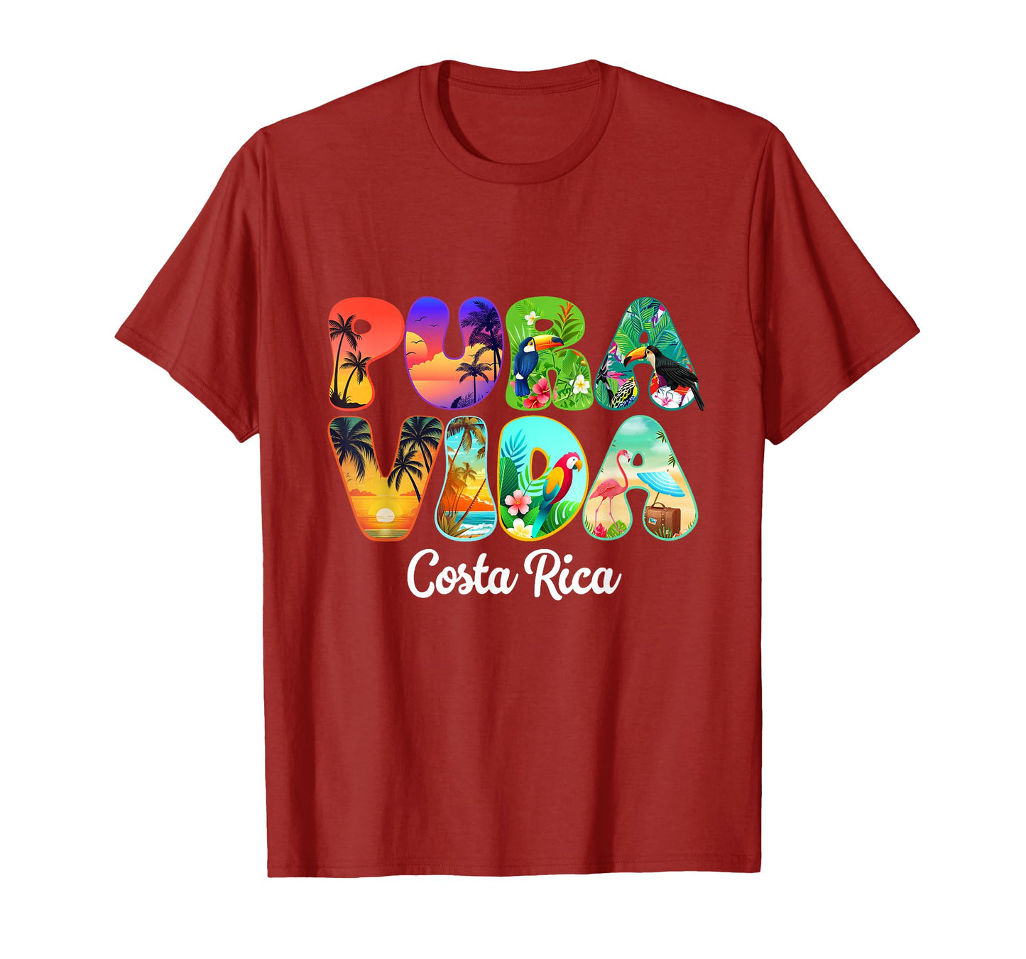 Pura Vida Costa Rica Nature Central America Travel Vacation T-Shirt