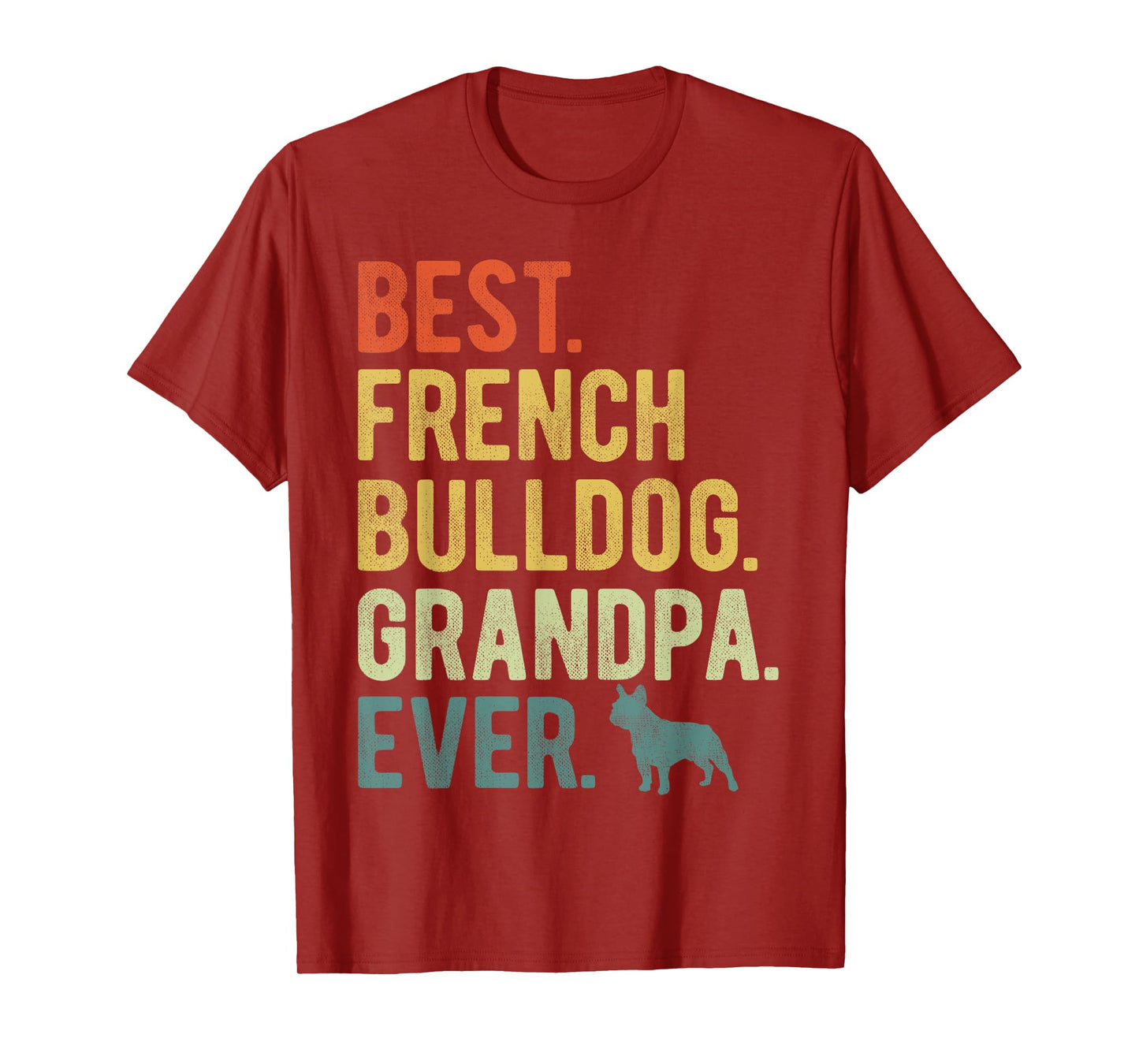 Best French Bulldog Grandpa Ever Dog Lovers Father's Day T-Shirt