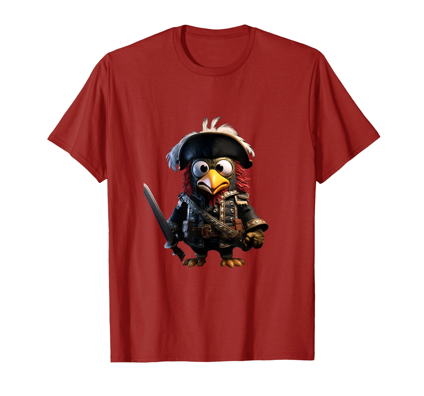 Pirate Chicken Buccaneer Pirate Costume Kids Boys T-Shirt