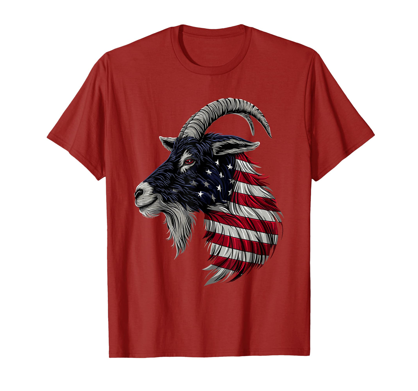 Goat Farm Patriotic Farmer 4th Of July USA American Flag T-Shirt for Women Men