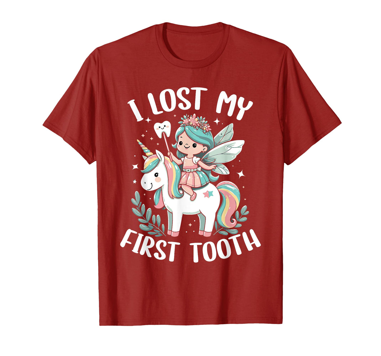 I Lost My First Tooth Funny Unicorn Tooth Fairy T-Shirt