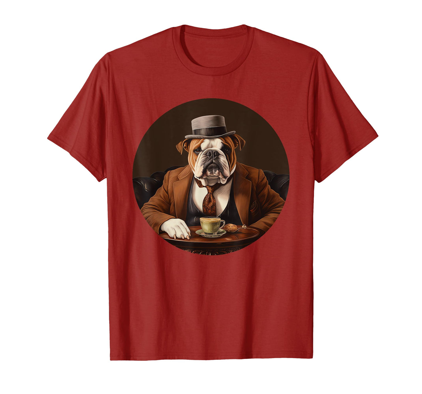 English Bulldog English Gentleman Funny Dog Victorian T-Shirt