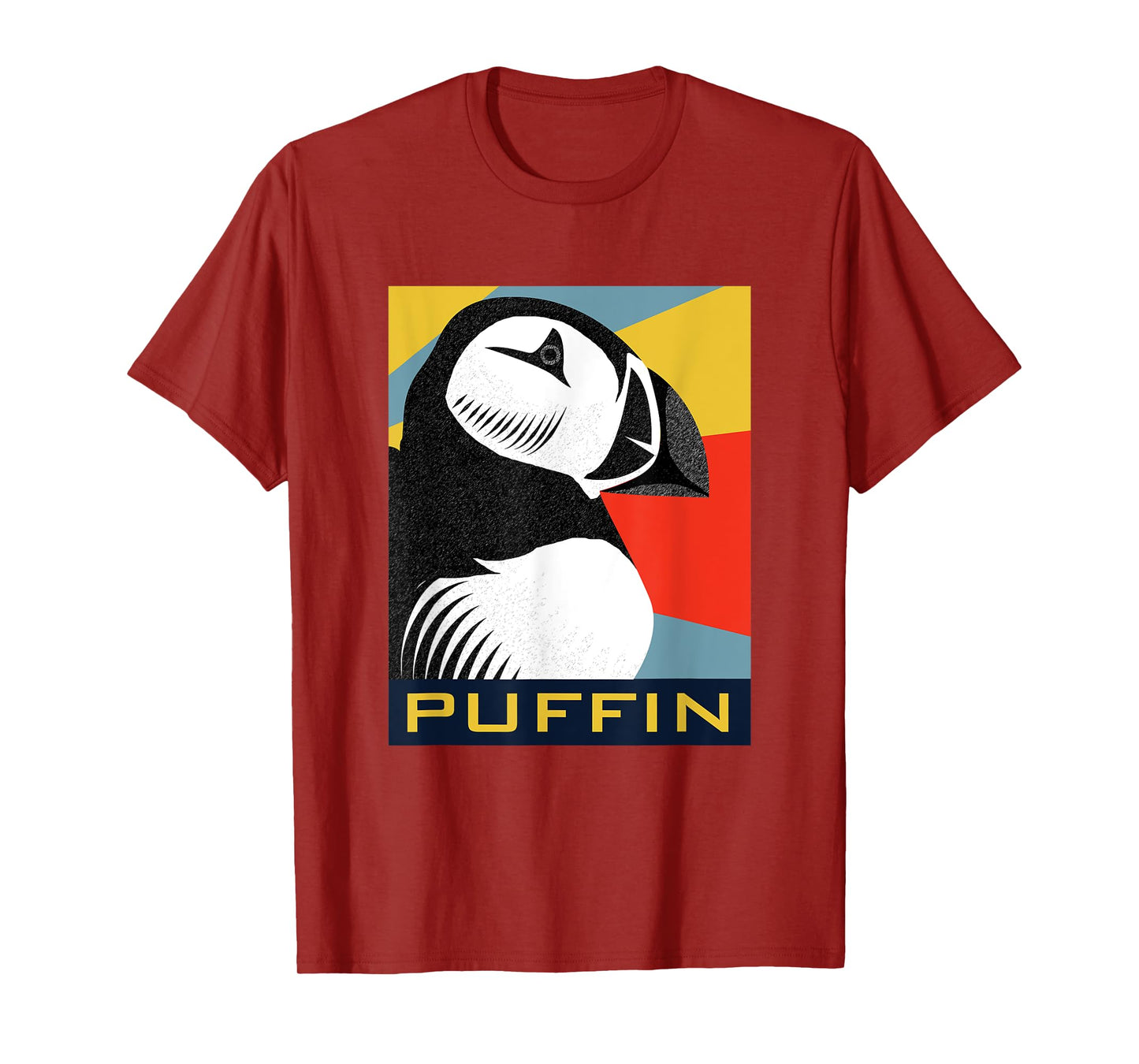 Vintage Retro Silhouette Puffin T-Shirt